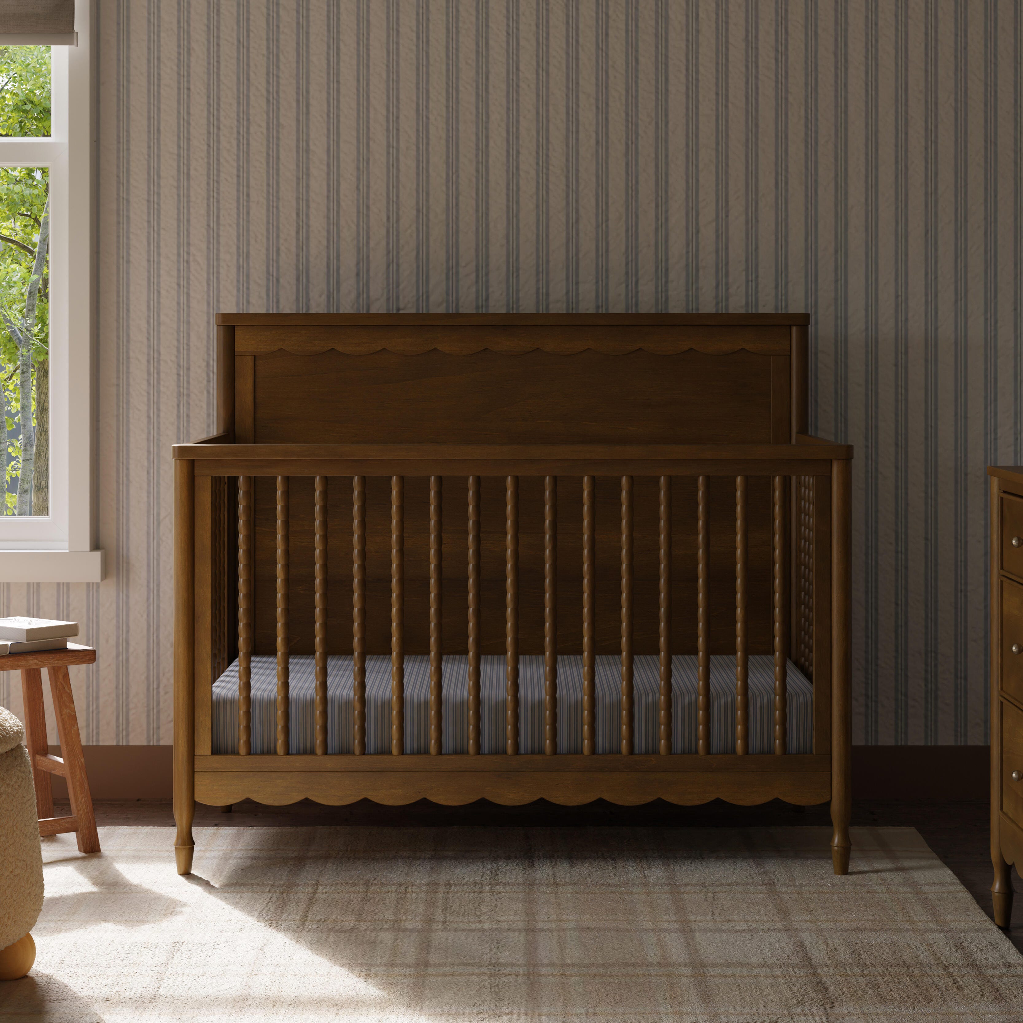 Namesake Ambrosia 4-in-1 Convertible Crib, Brown, rollover