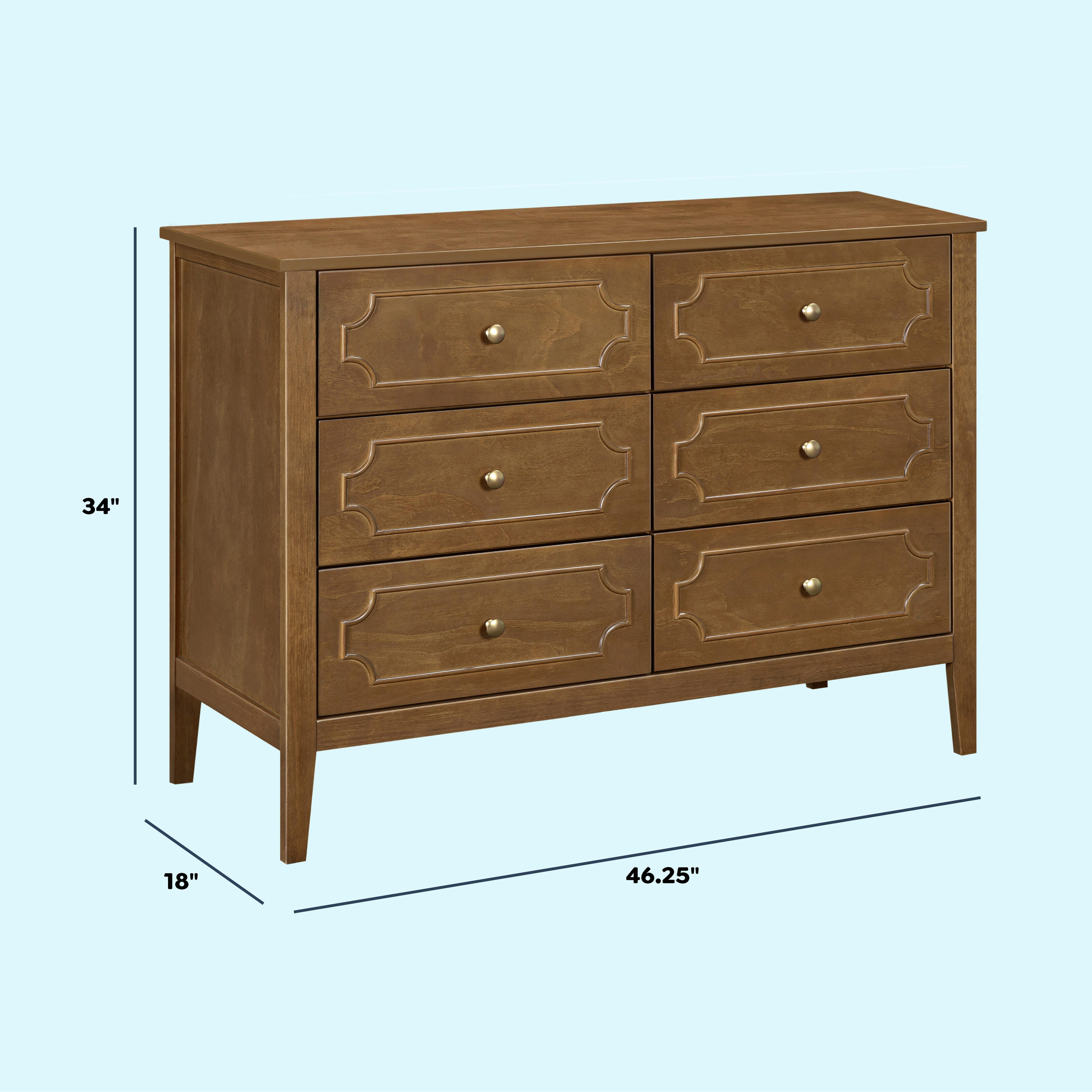 daVinci Chloe Regency 6 Drawer Dresser, , large