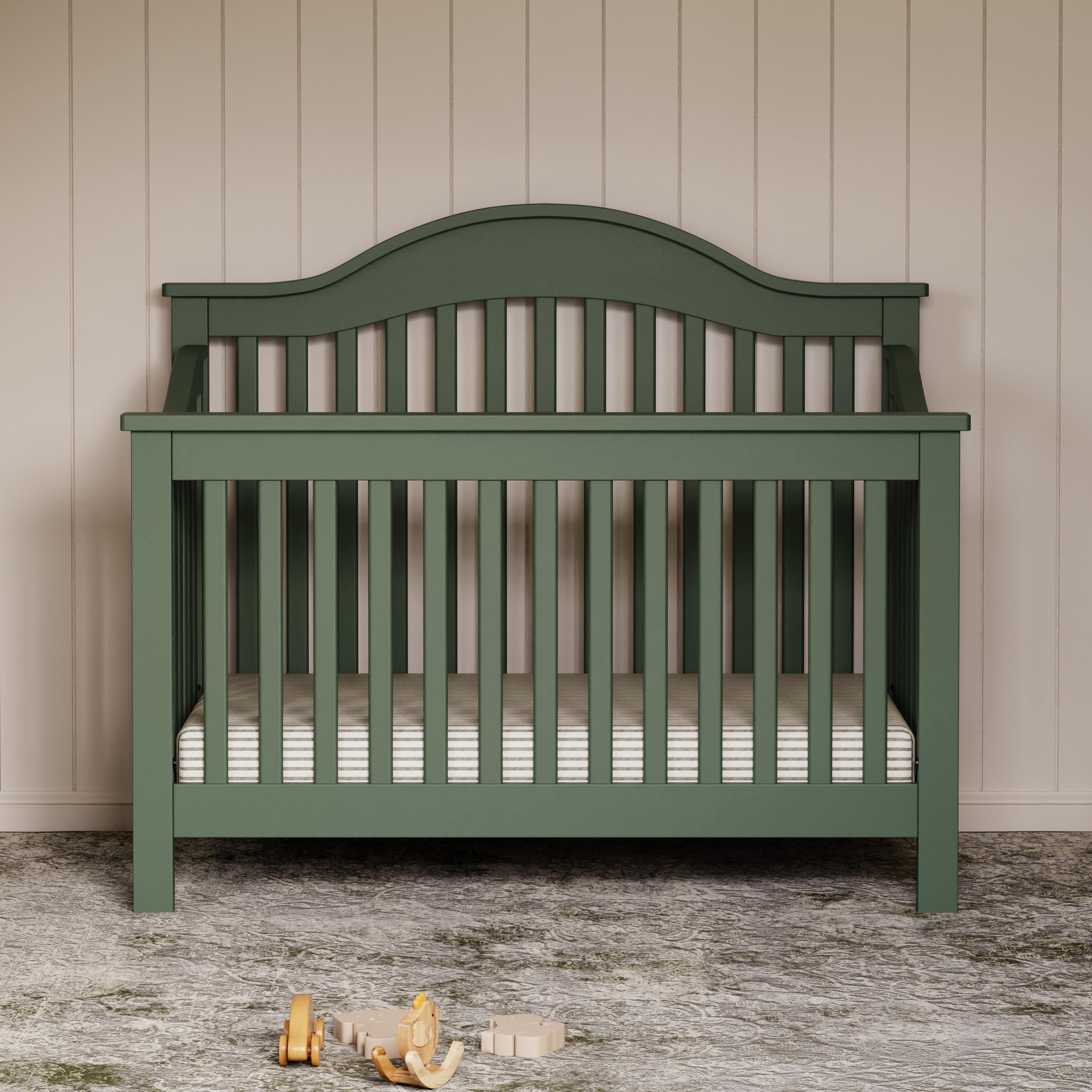 daVinci Jayden 4-in-1 Convertible Crib, Green, rollover