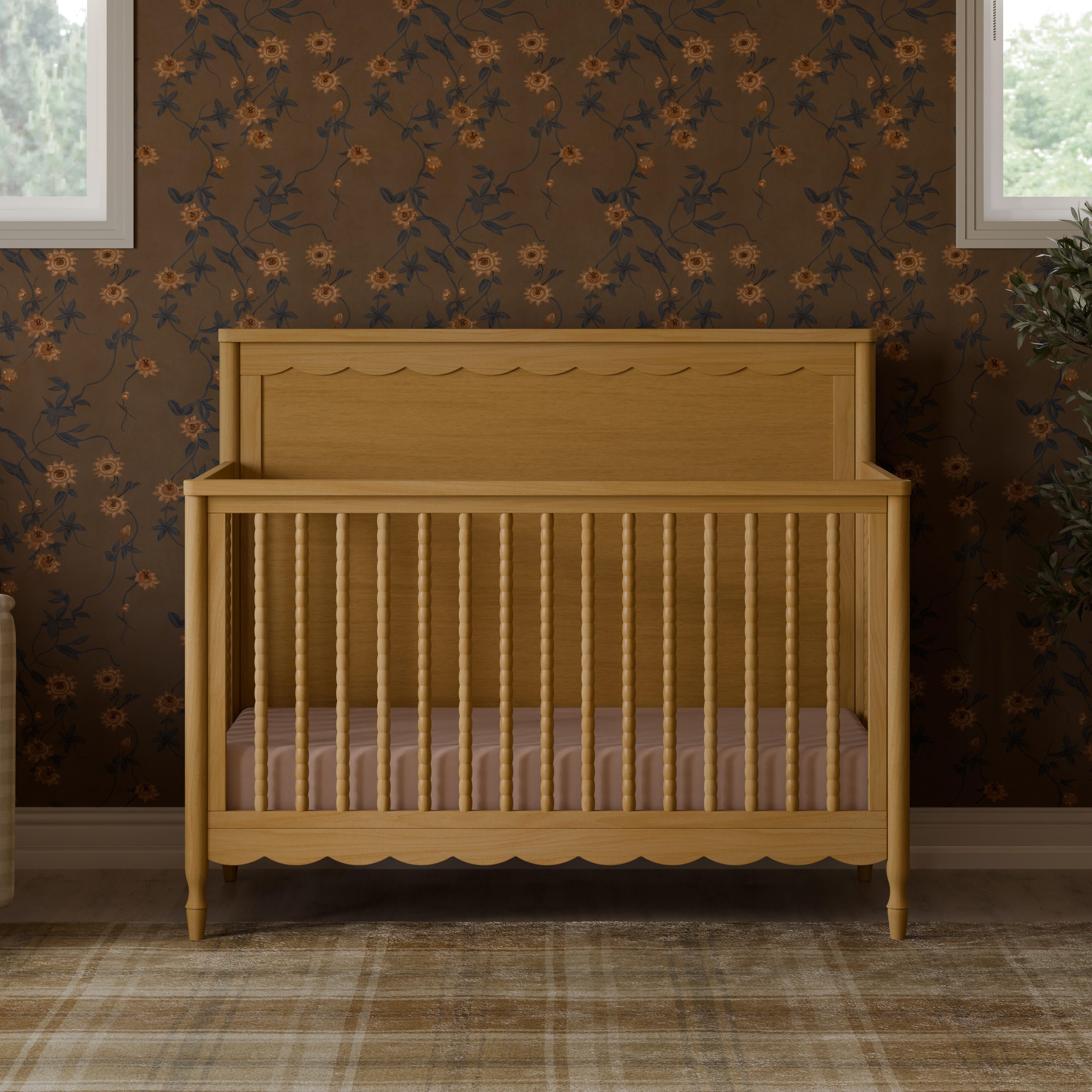 Namesake Ambrosia 4-in-1 Convertible Crib, Tan, rollover