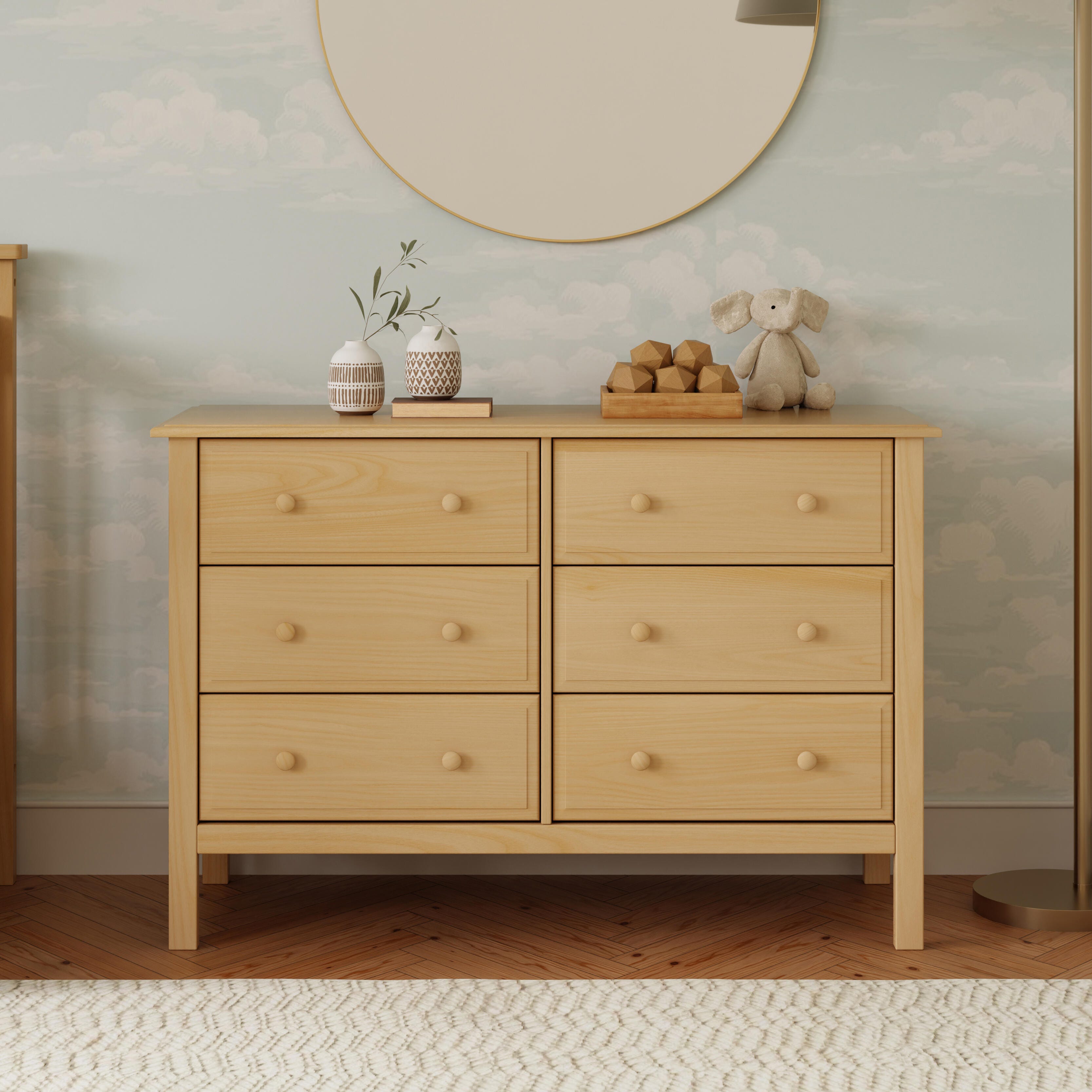 daVinci Jayden 6 Drawer Dresser, Tan, rollover