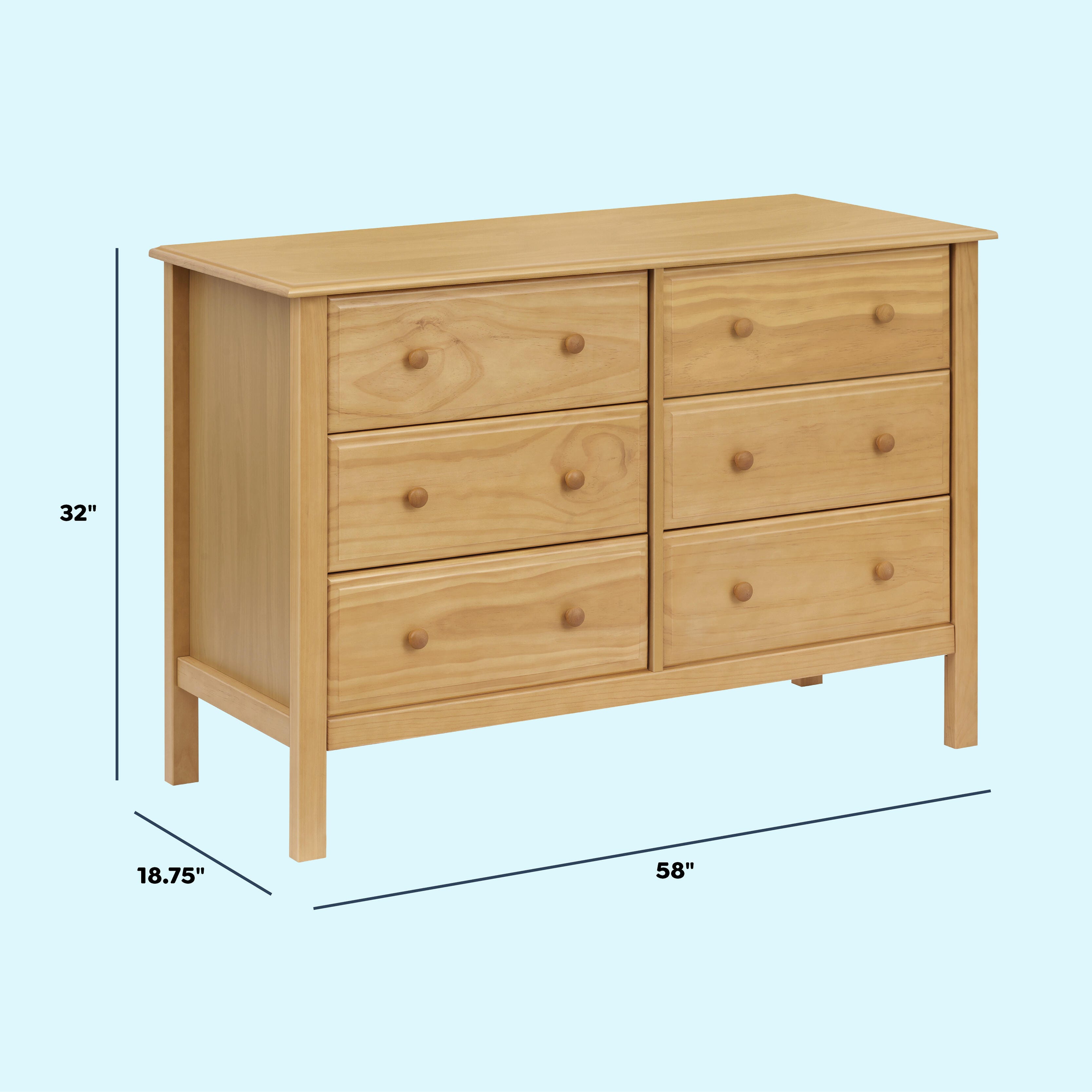 Davinci Jayden 6 Drawer Double Wide Dresser | Ashley