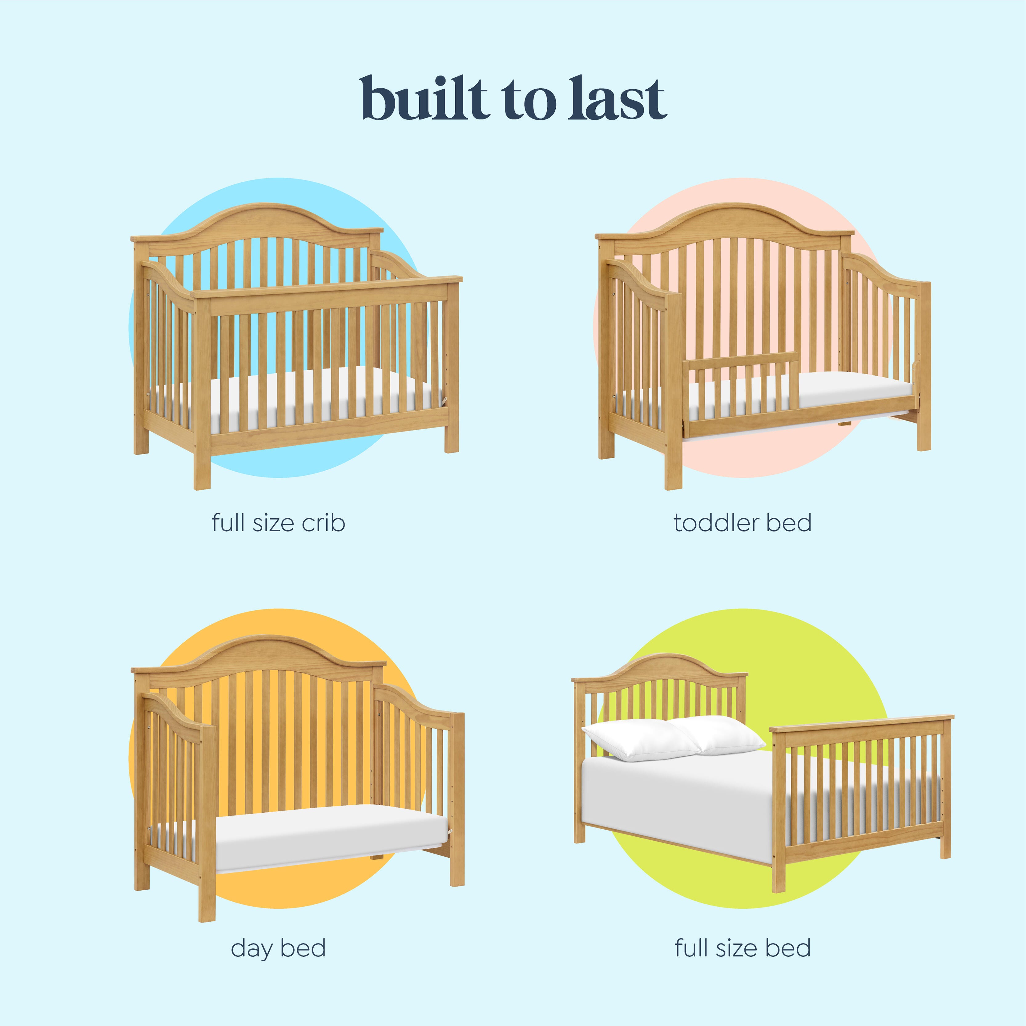daVinci Jayden 4-in-1 Convertible Crib, Tan, large
