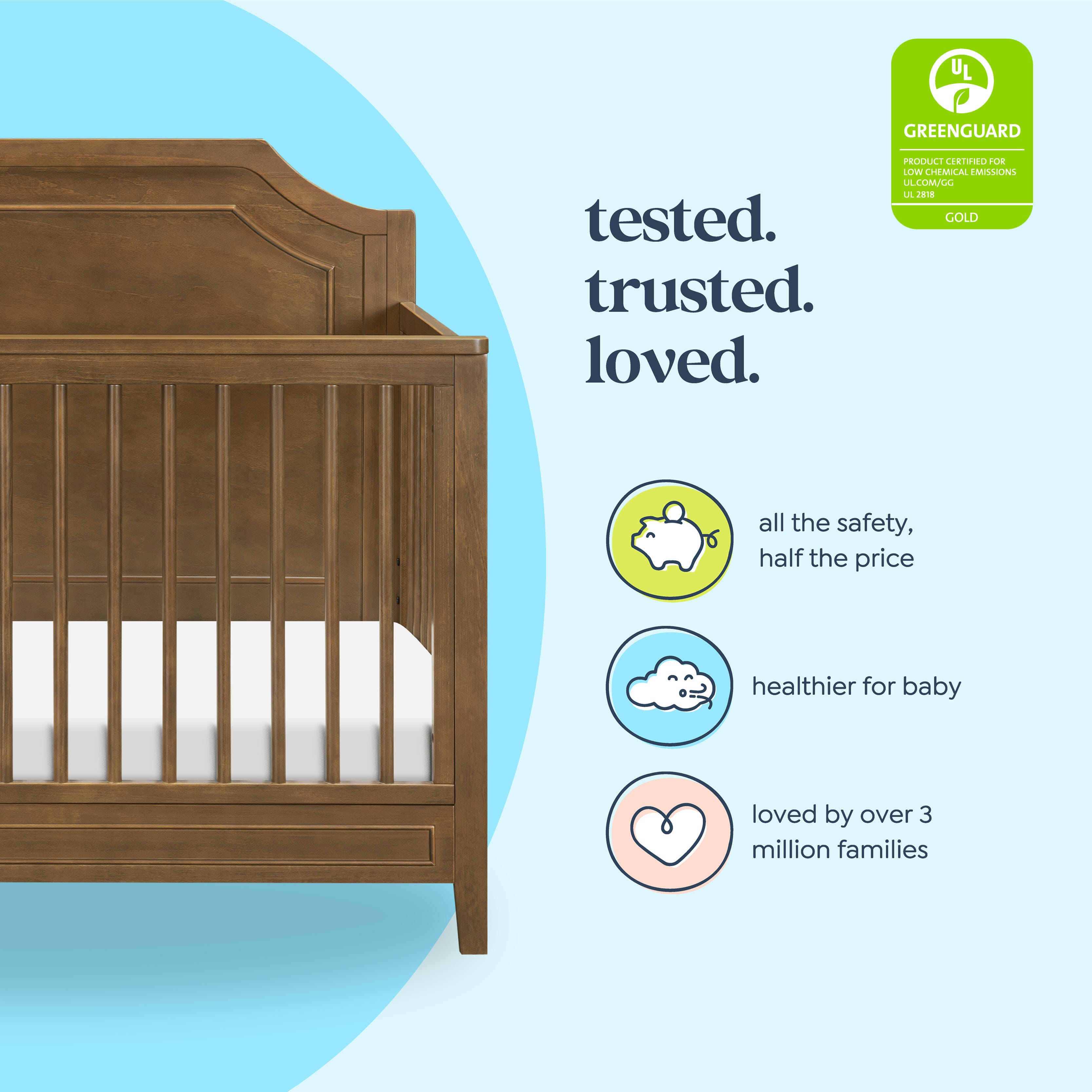 daVinci Chloe Regency 4-in-1 Convertible Crib, , large