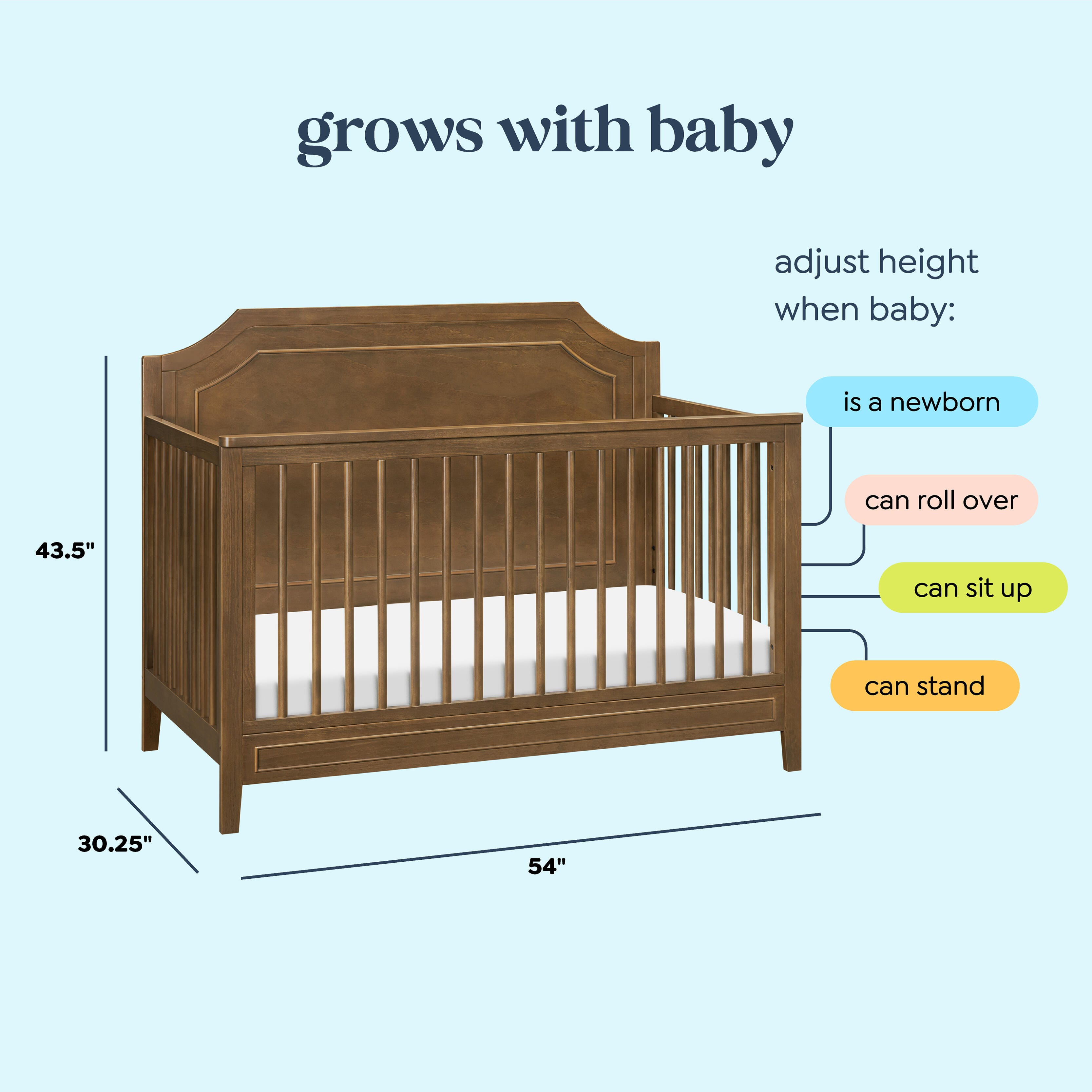 daVinci Chloe Regency 4-in-1 Convertible Crib, , large