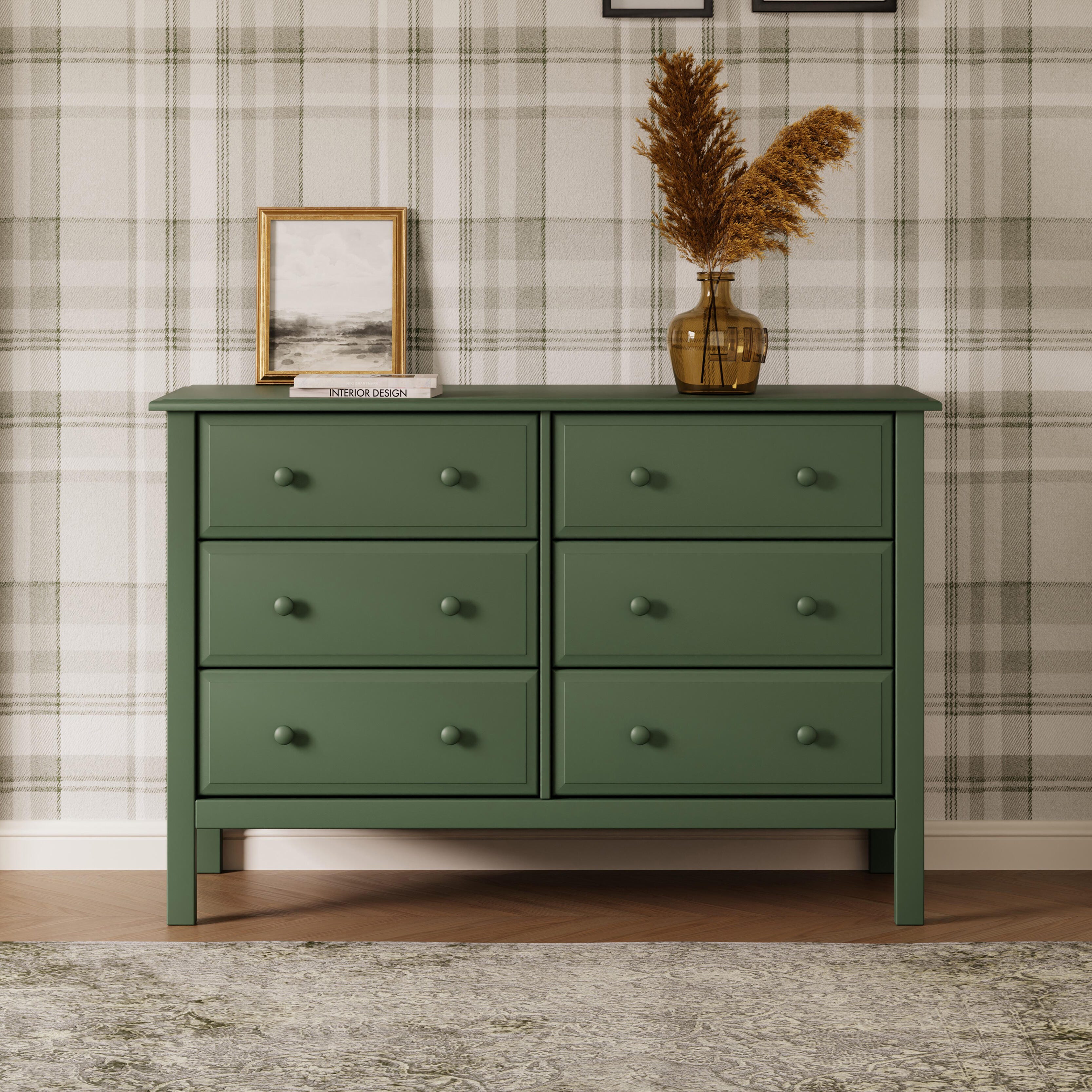 daVinci Jayden 6 Drawer Dresser, Green, rollover