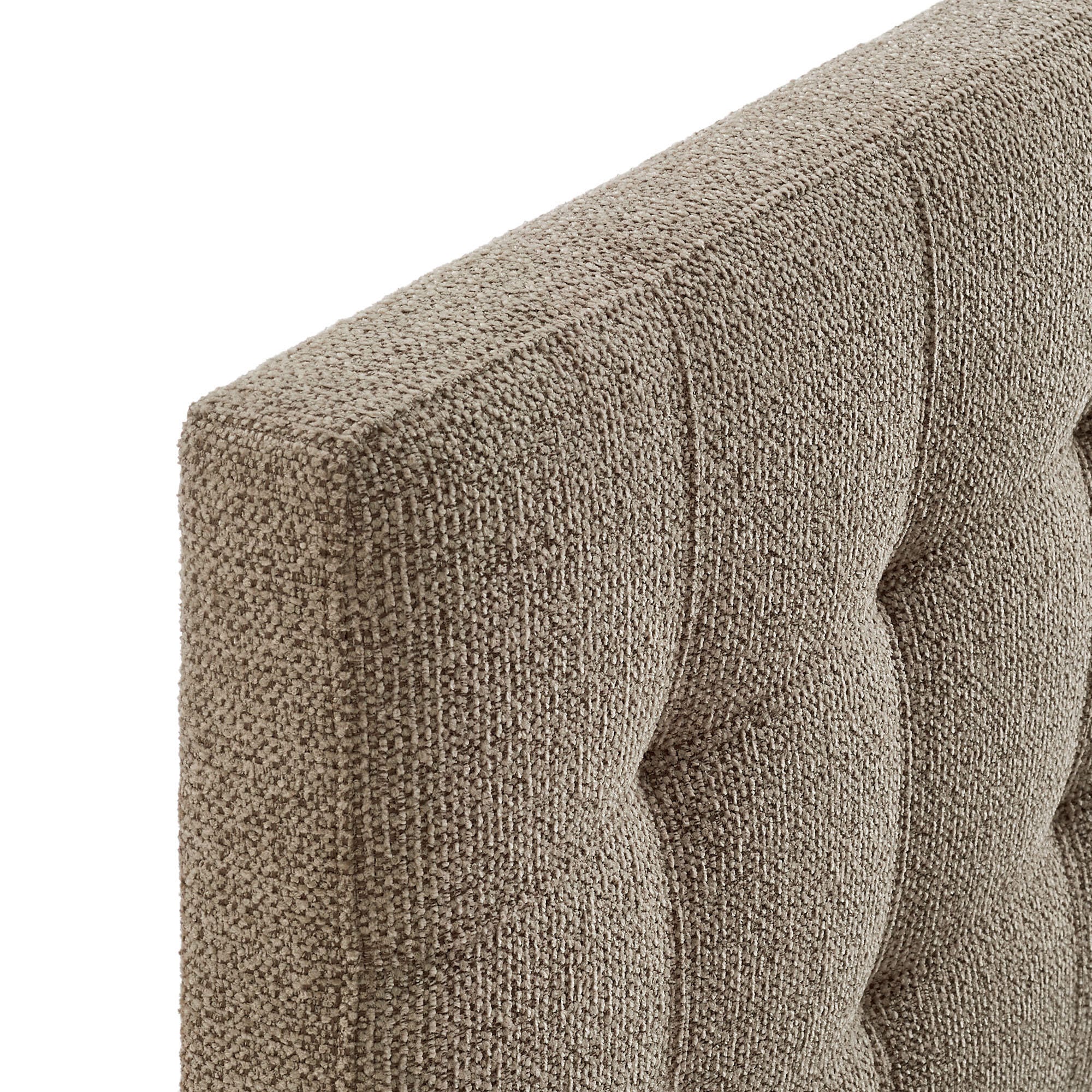 Modway Lily Solid Twin Upholstered Headboard, Taupe, large