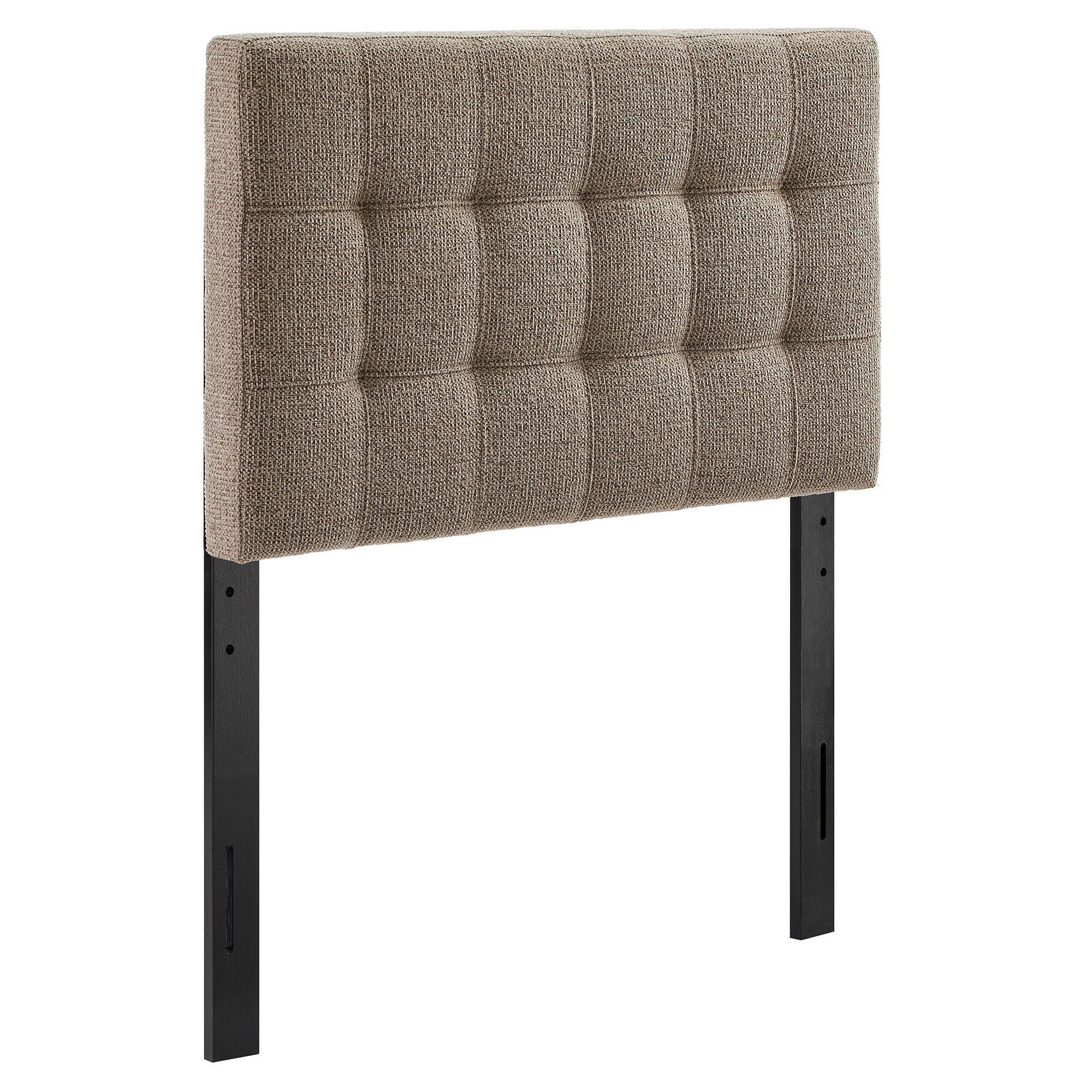 Modway Lily Solid Twin Upholstered Headboard, Taupe, large