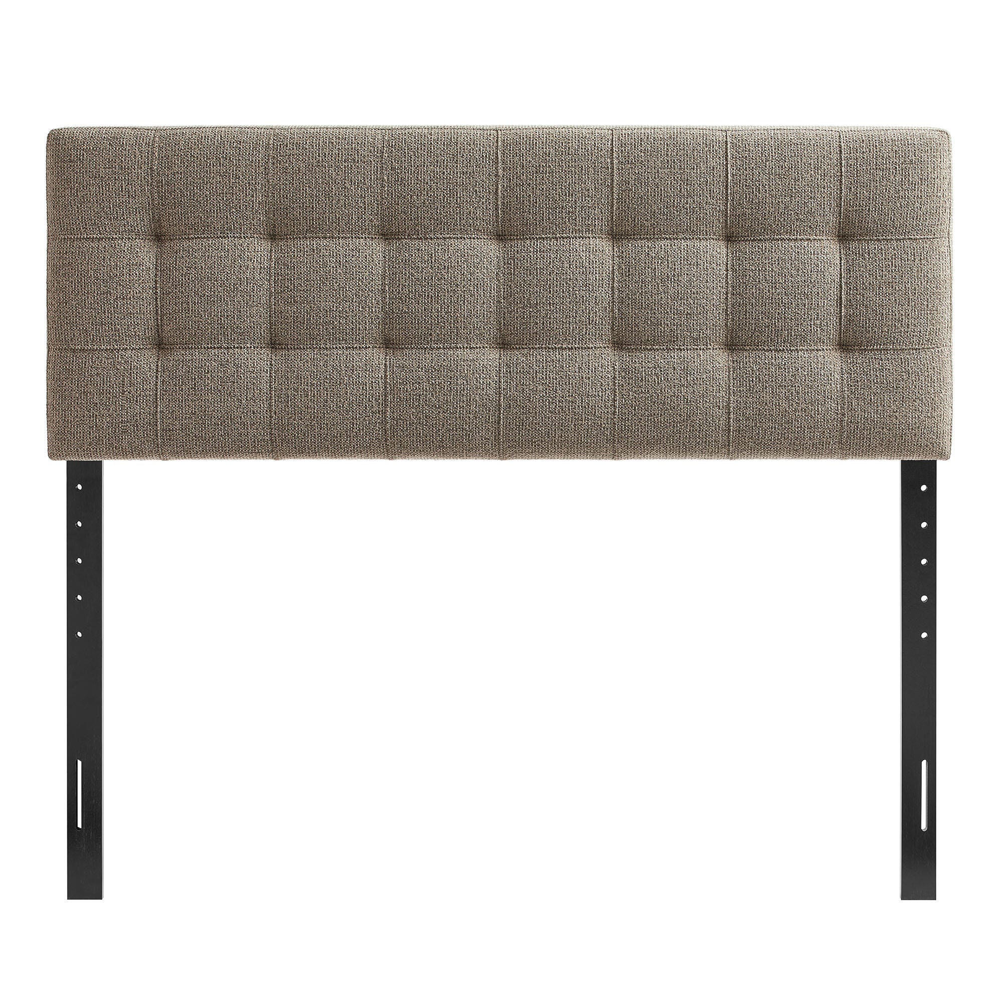 Modway Lily Solid Queen Upholstered Headboard, Taupe, large
