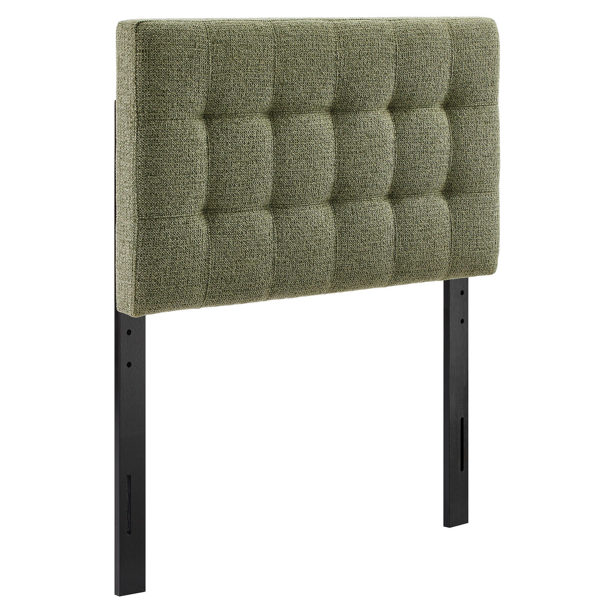 Modway Lily Solid Twin Upholstered Headboard, Leaf, large