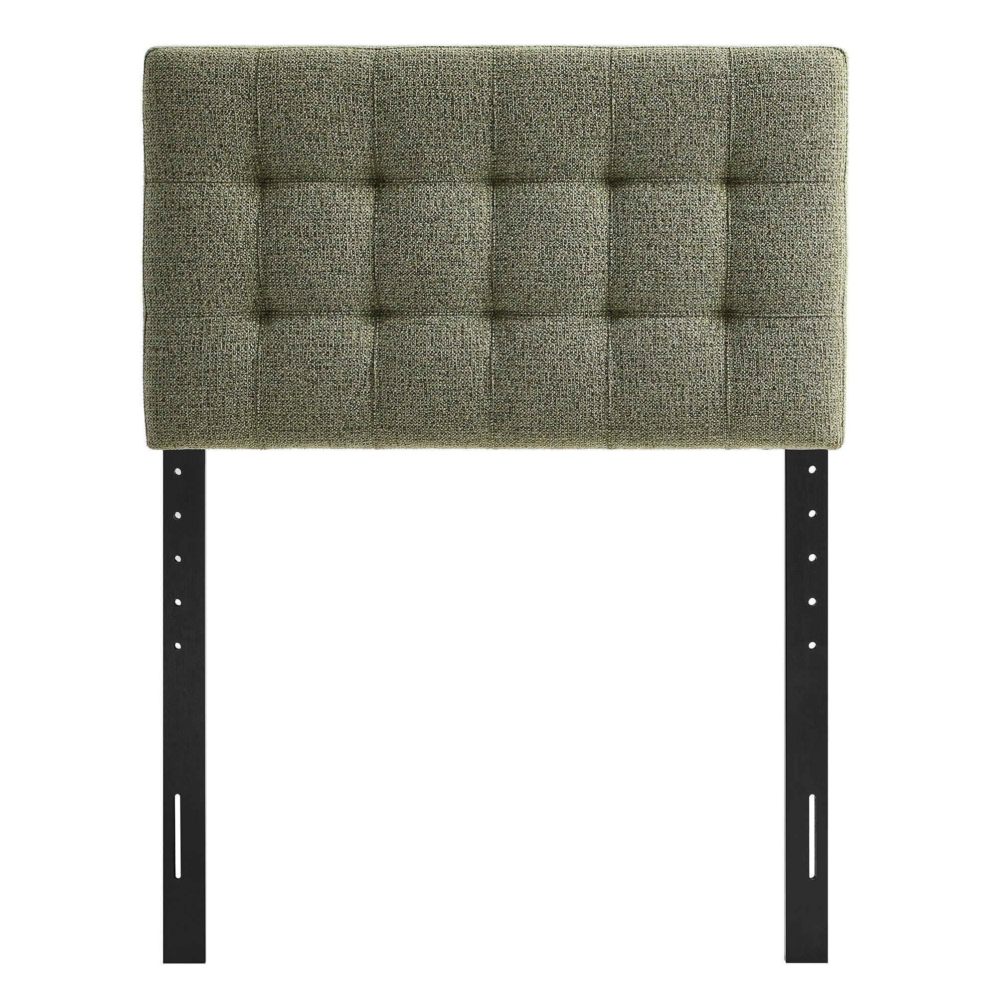 Modway Lily Solid Twin Upholstered Headboard, Leaf, large