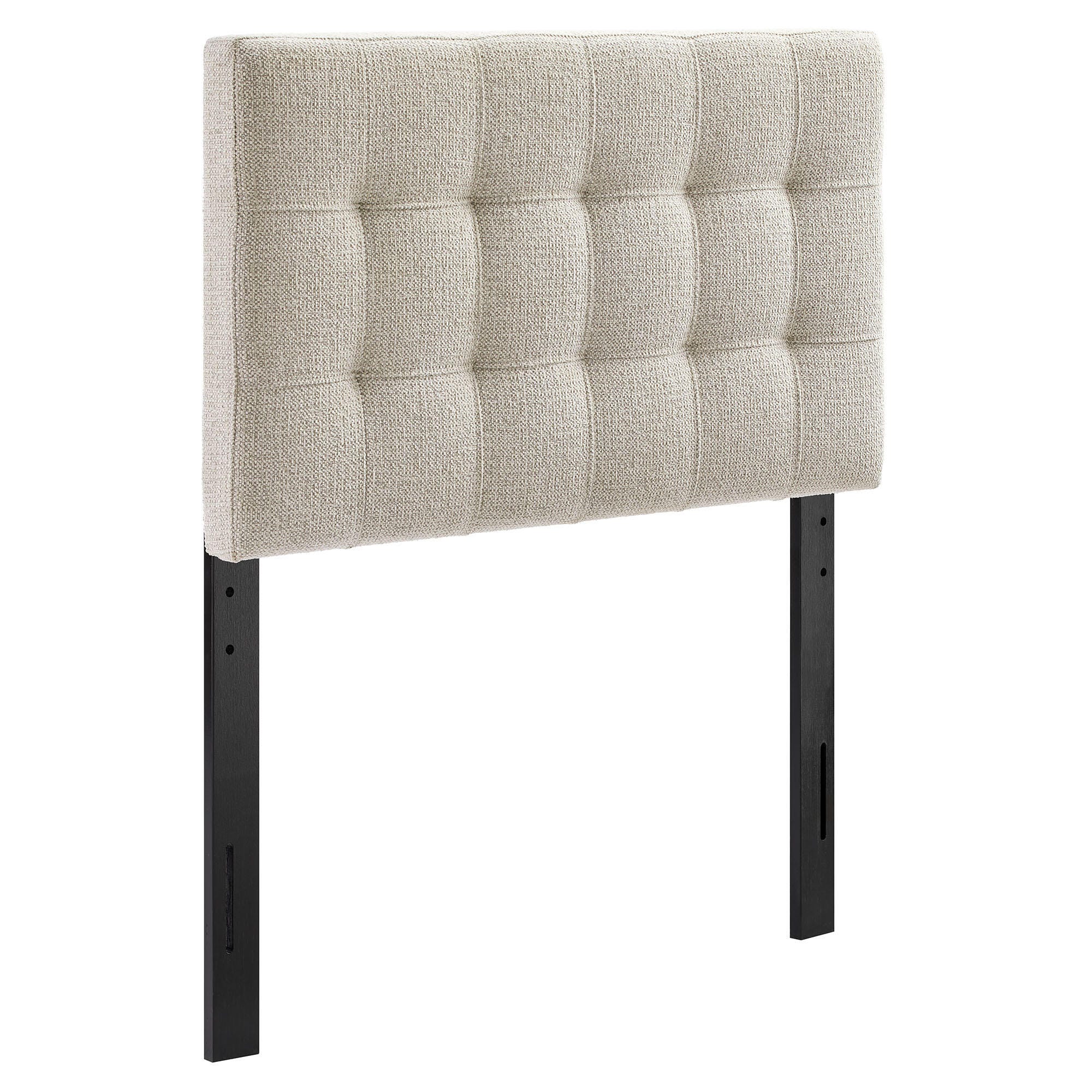 Modway Lily Solid Twin Upholstered Headboard, Dove, large