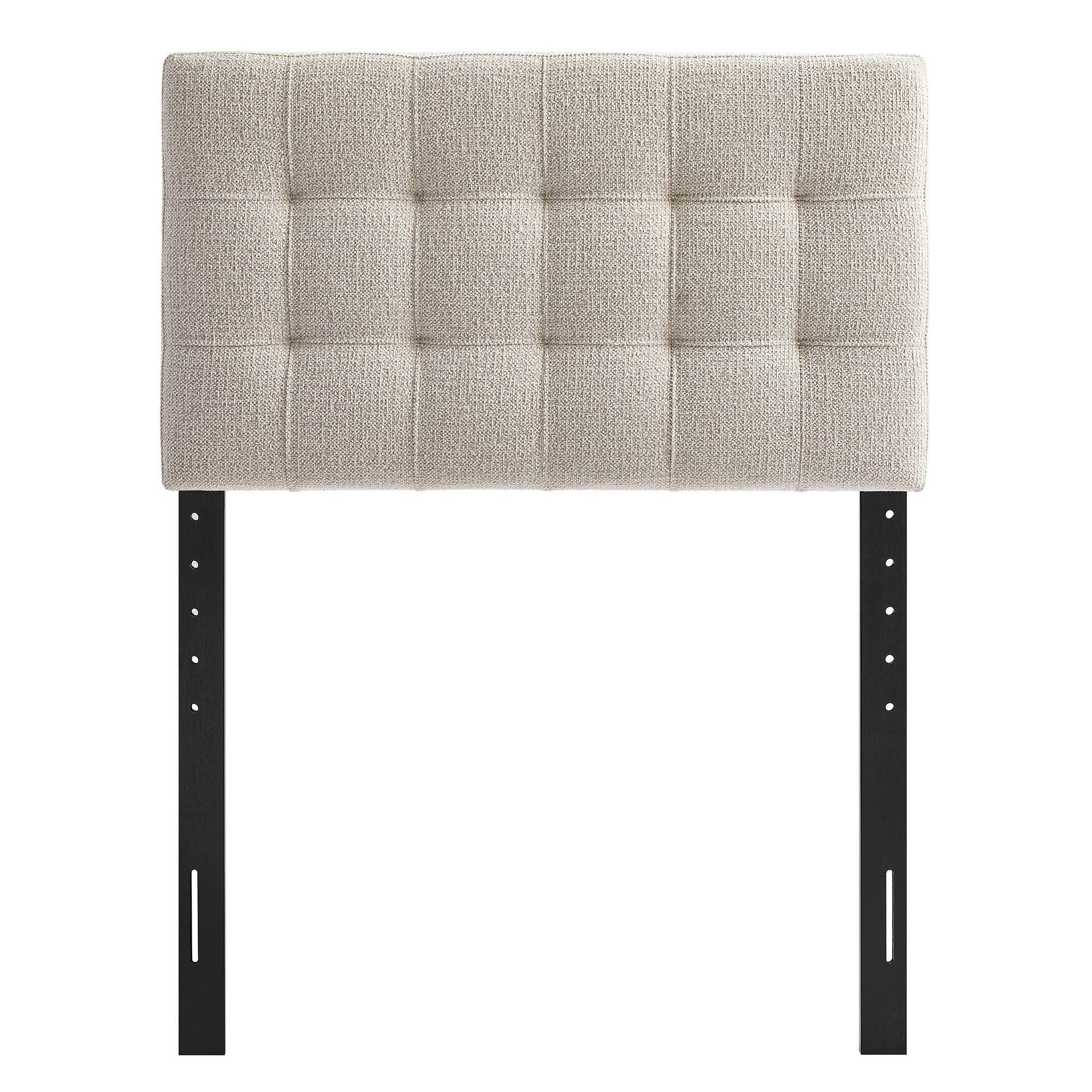 Modway Lily Solid Twin Upholstered Headboard, Dove, large