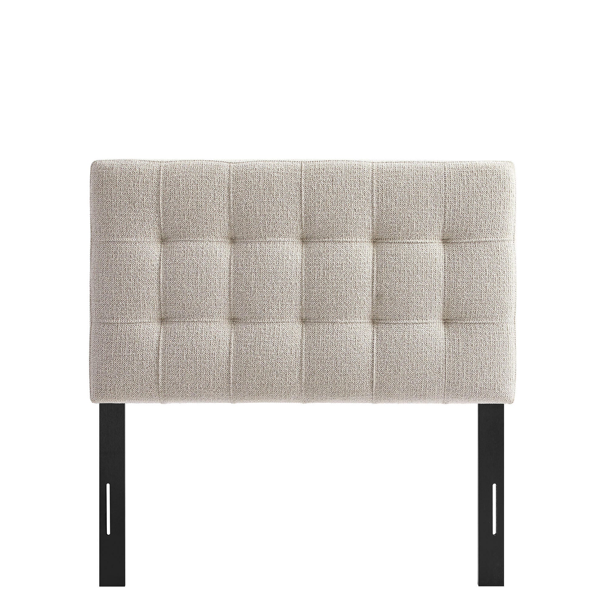 Modway Lily Solid Twin Upholstered Headboard, Dove, large