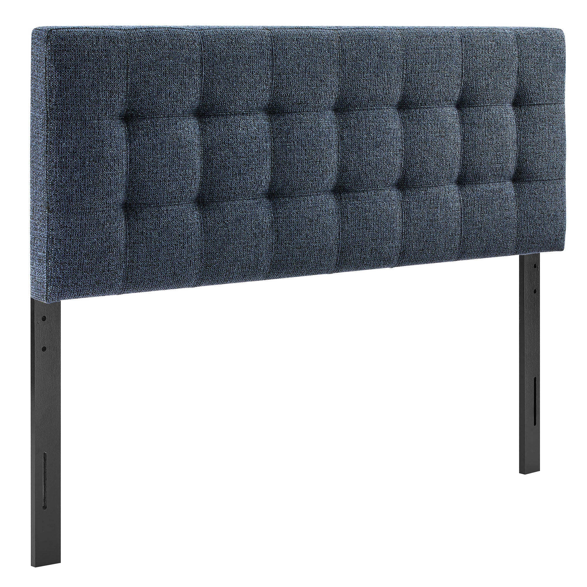 Modway Lily Solid King Upholstered Headboard, Navy, large