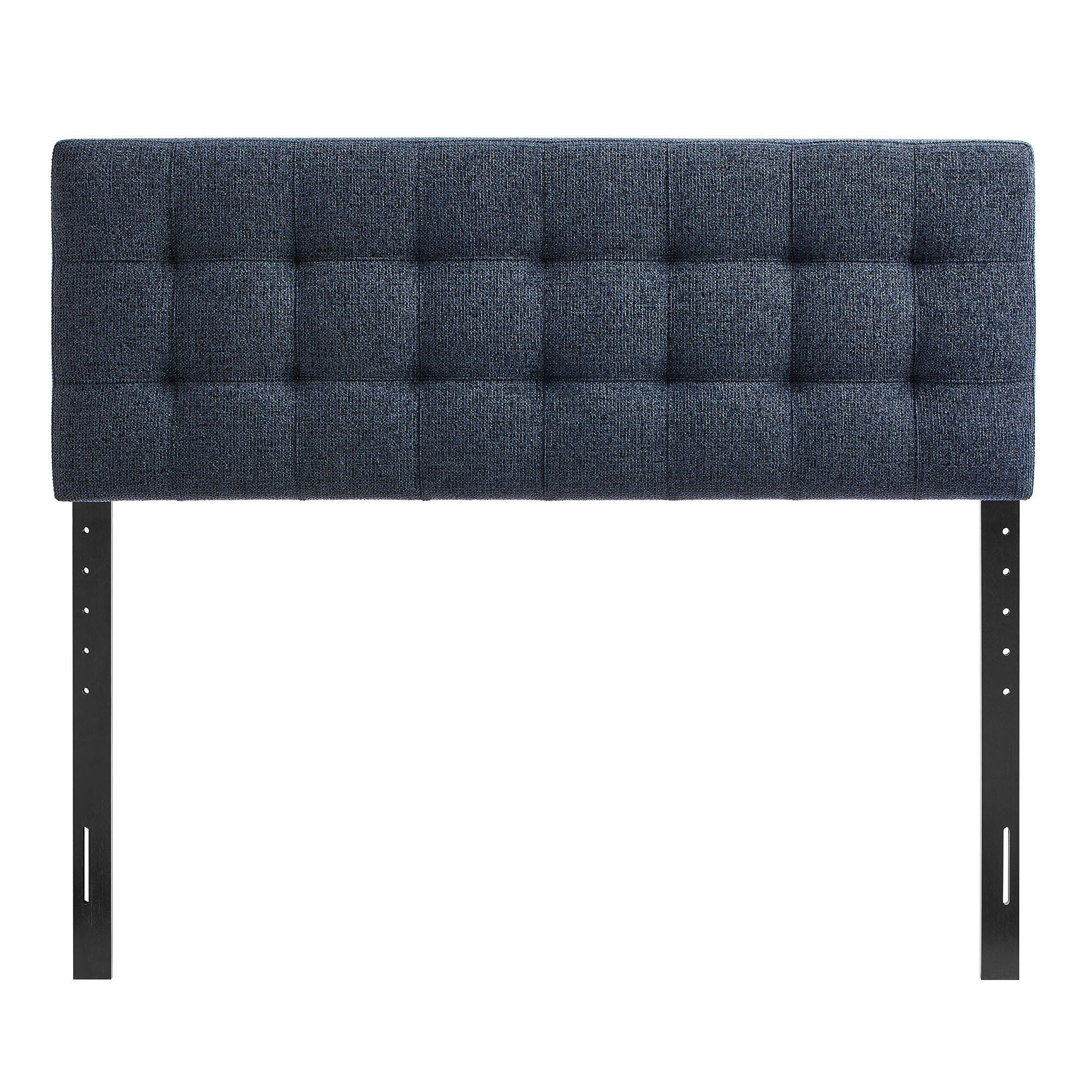 Modway Lily Solid King Upholstered Headboard, Navy, large