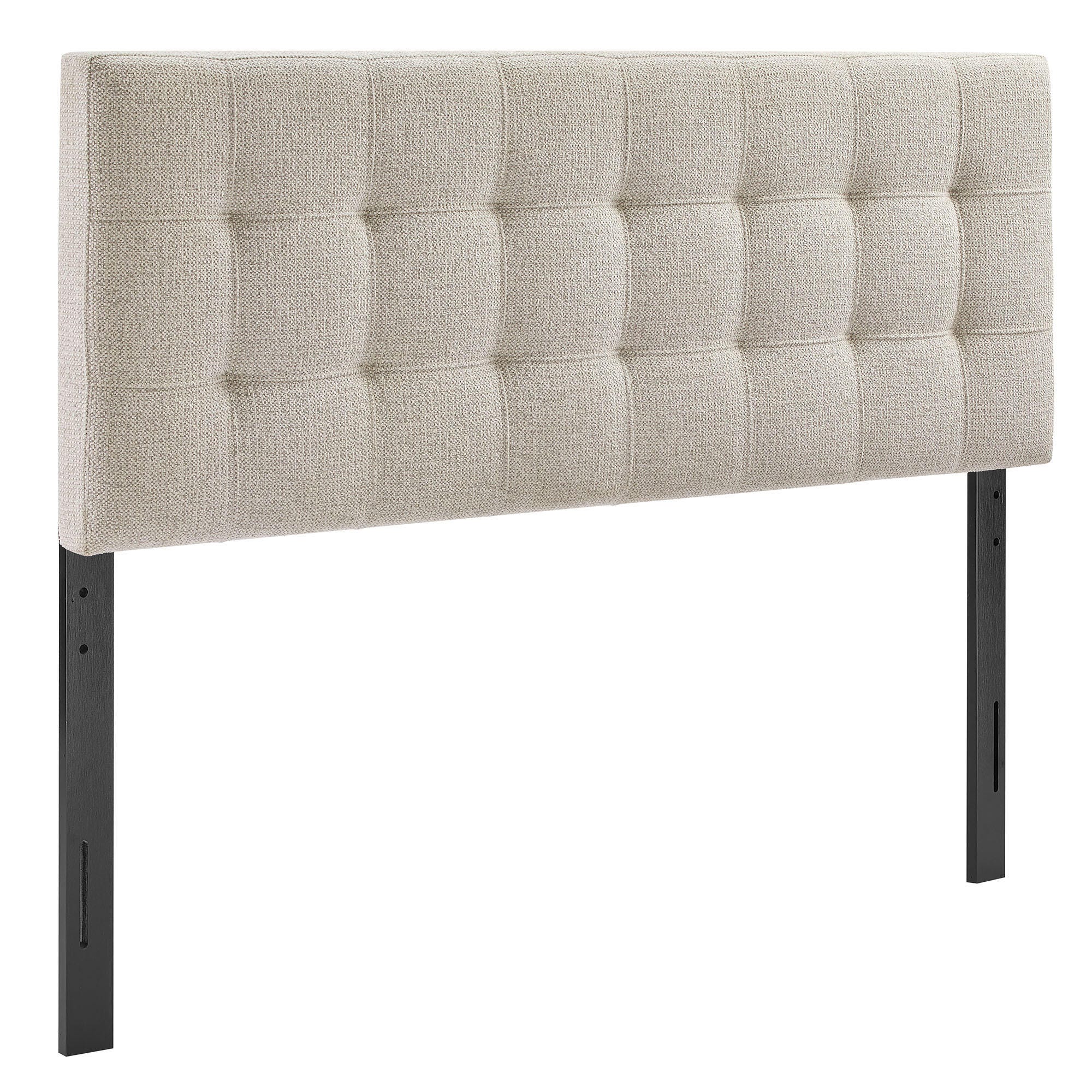 Modway Lily Solid Full Upholstered Headboard, Dove, large
