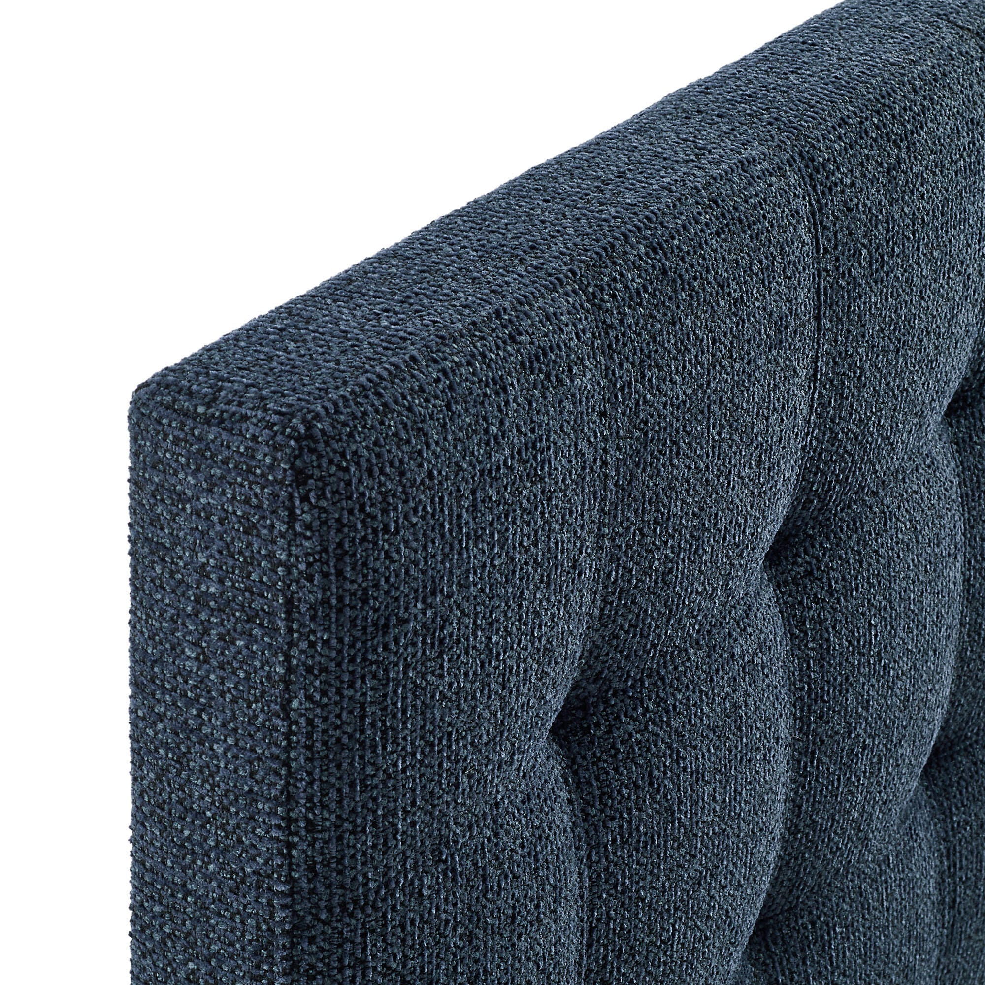 Modway Lily Solid Queen Upholstered Headboard, Navy, large