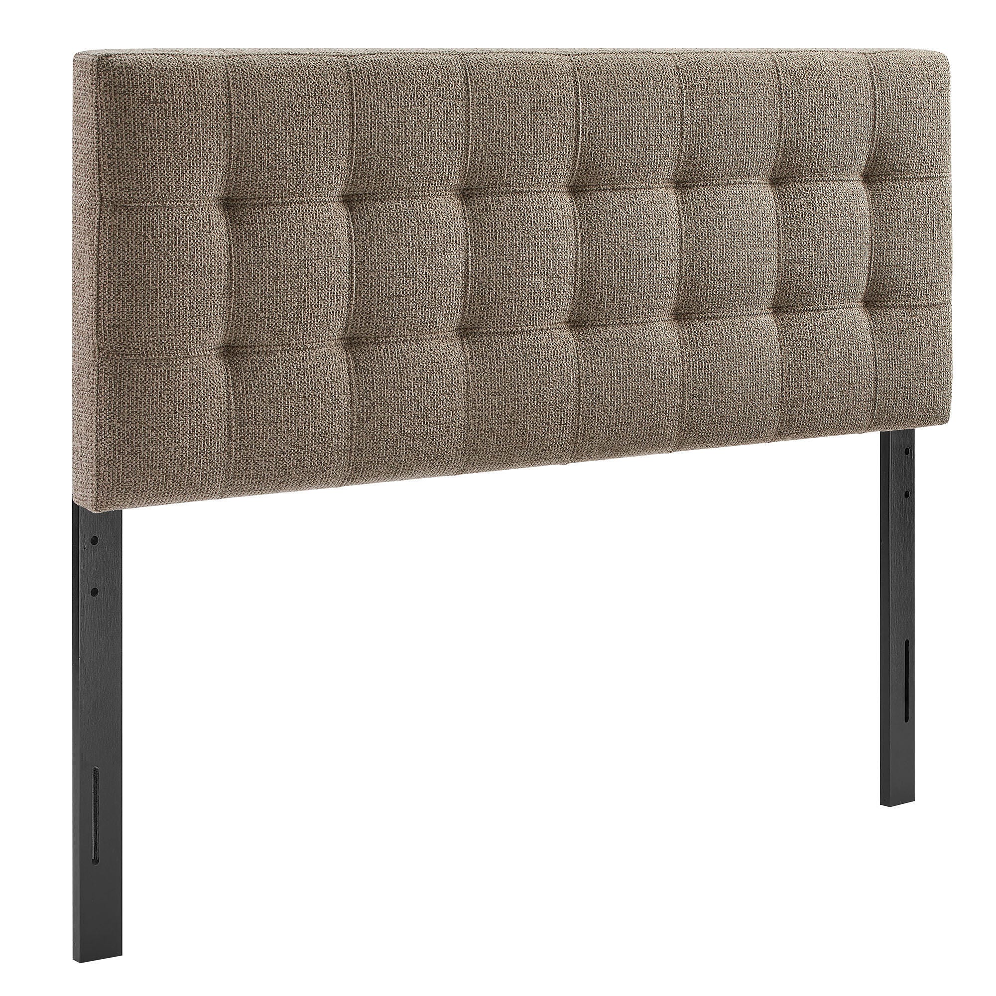 Modway Lily Solid Full Upholstered Headboard, Taupe, large