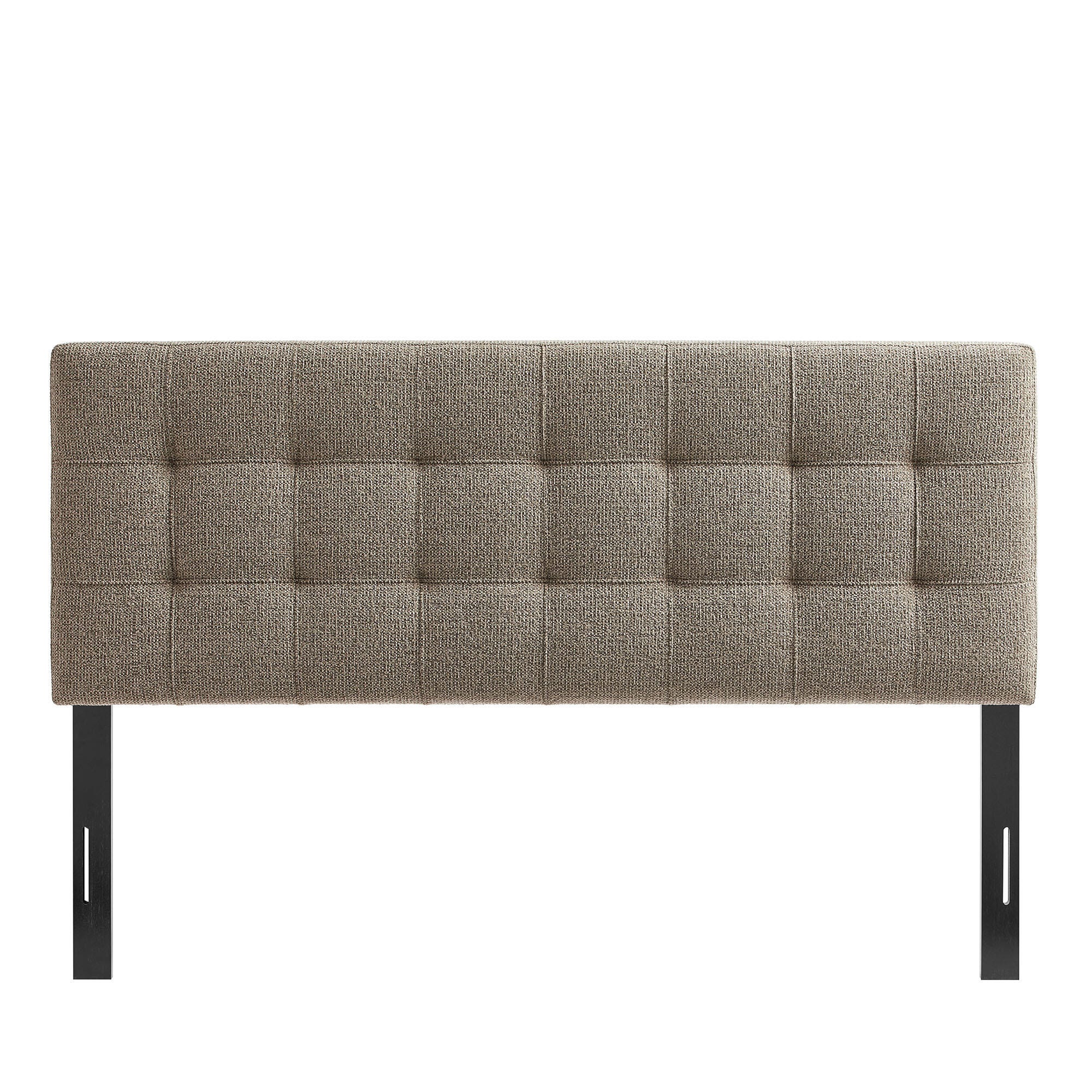 Modway Lily Solid Full Upholstered Headboard, Taupe, large