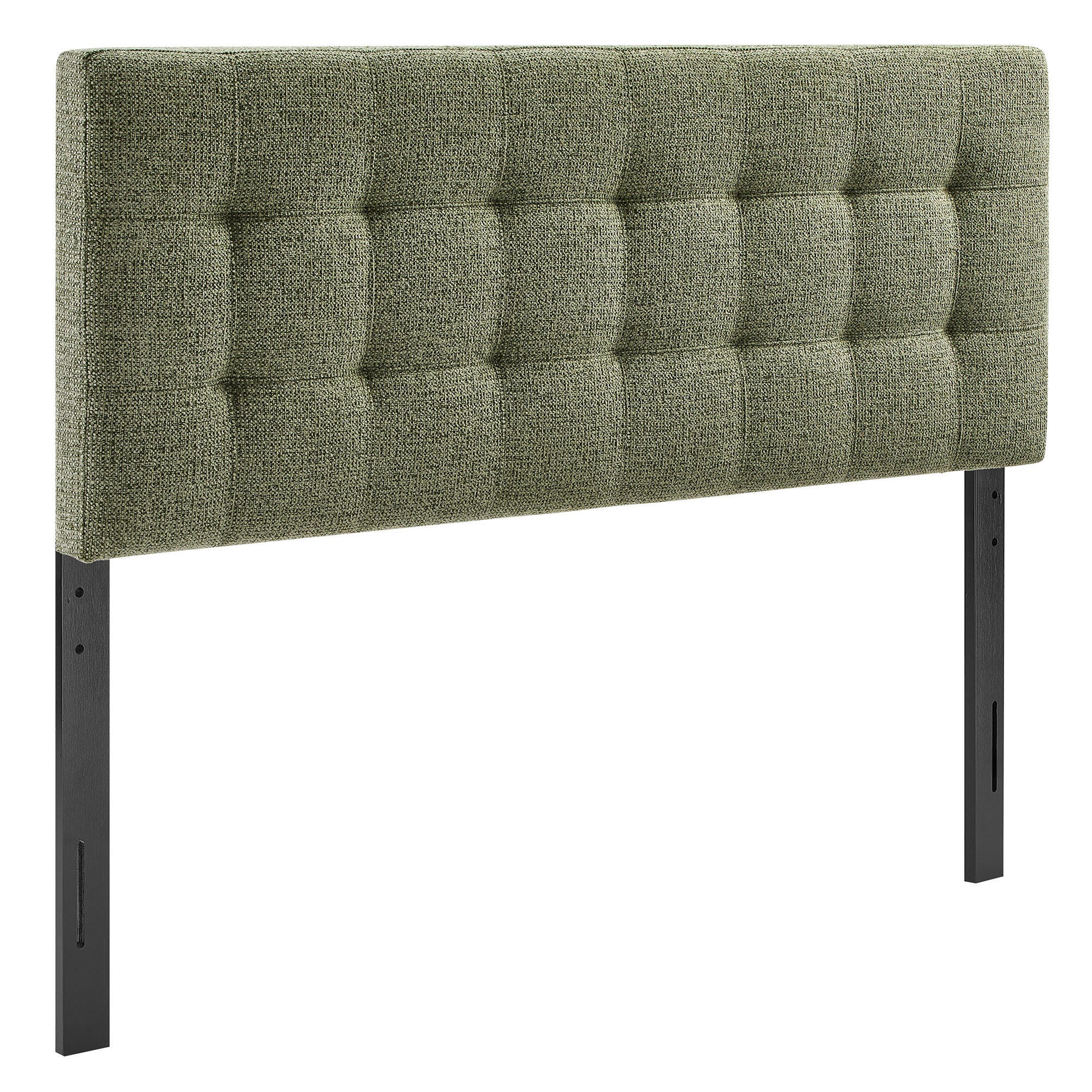 Modway Lily Solid King Upholstered Headboard, Leaf, large