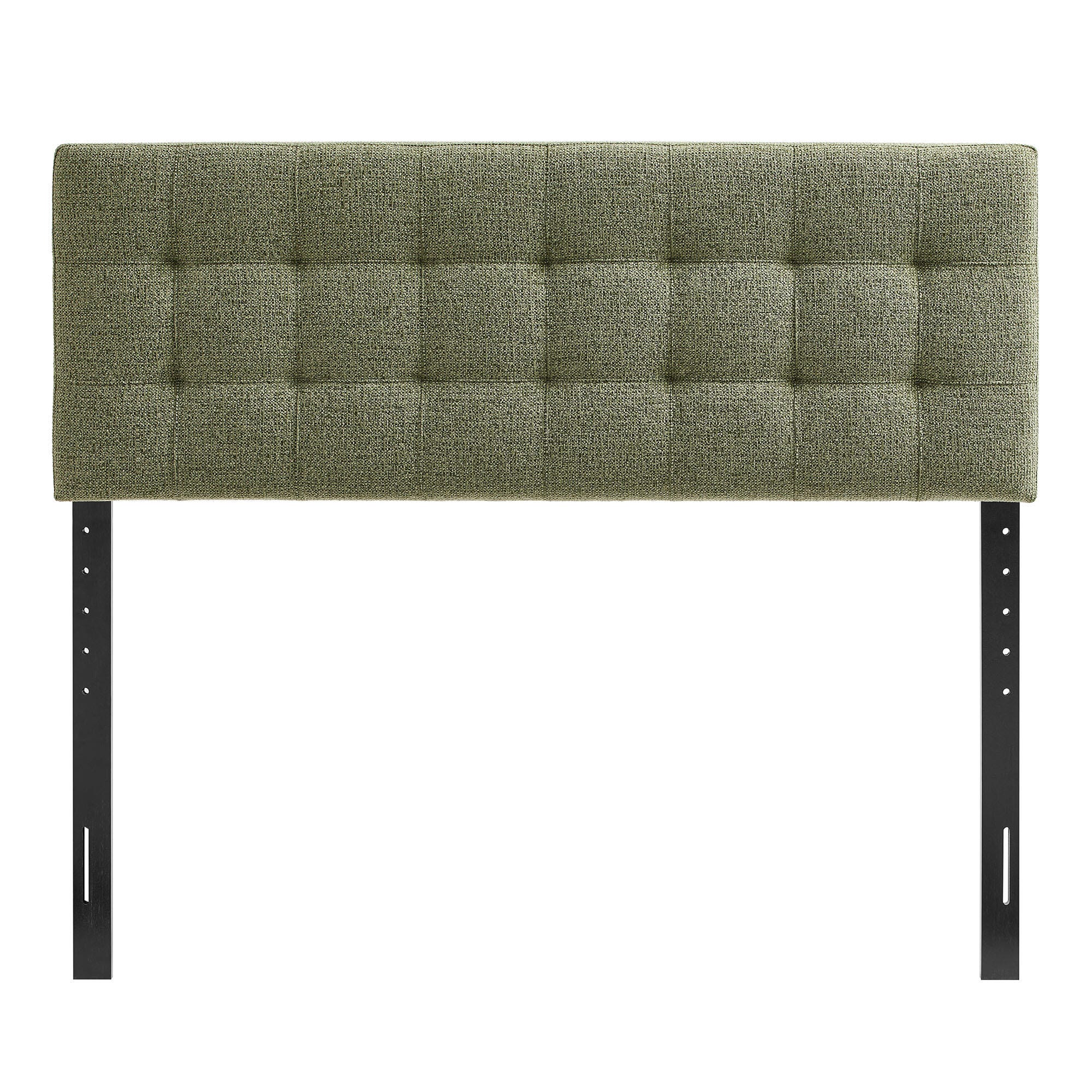 Modway Lily Solid King Upholstered Headboard, Leaf, large