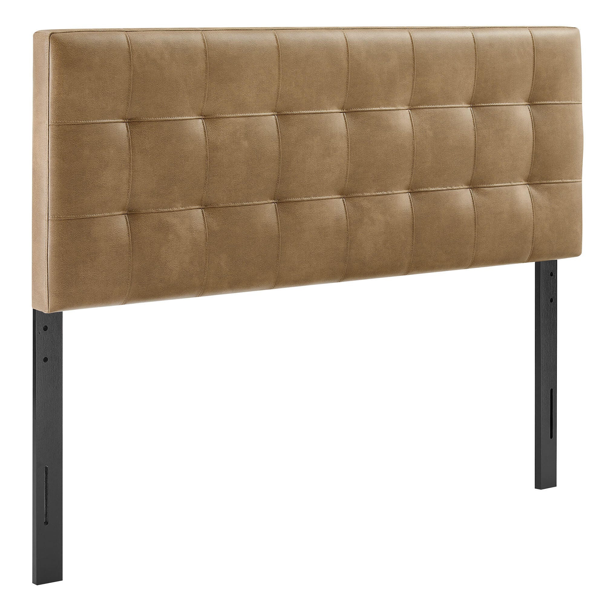 Modway Lily Queen Tufted Headboard, Toast, large
