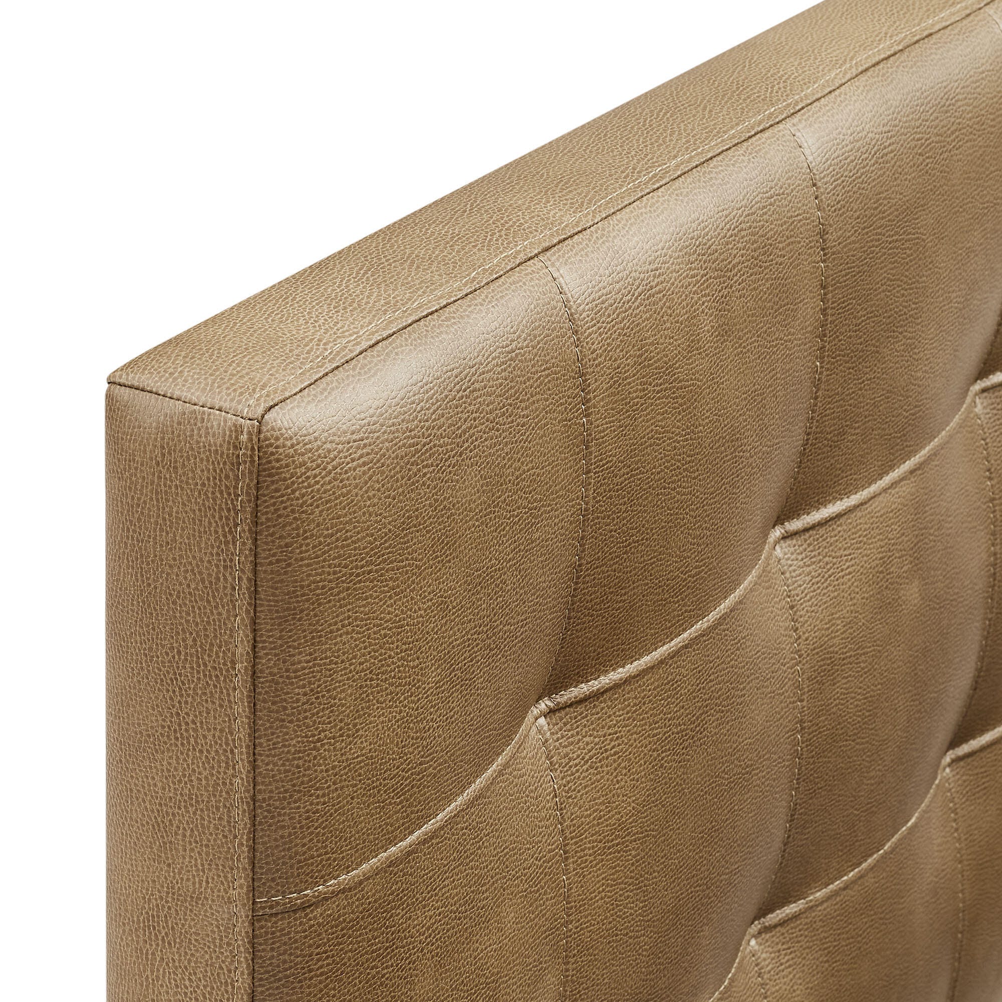 Modway Lily Full Tufted Headboard, Toast, large