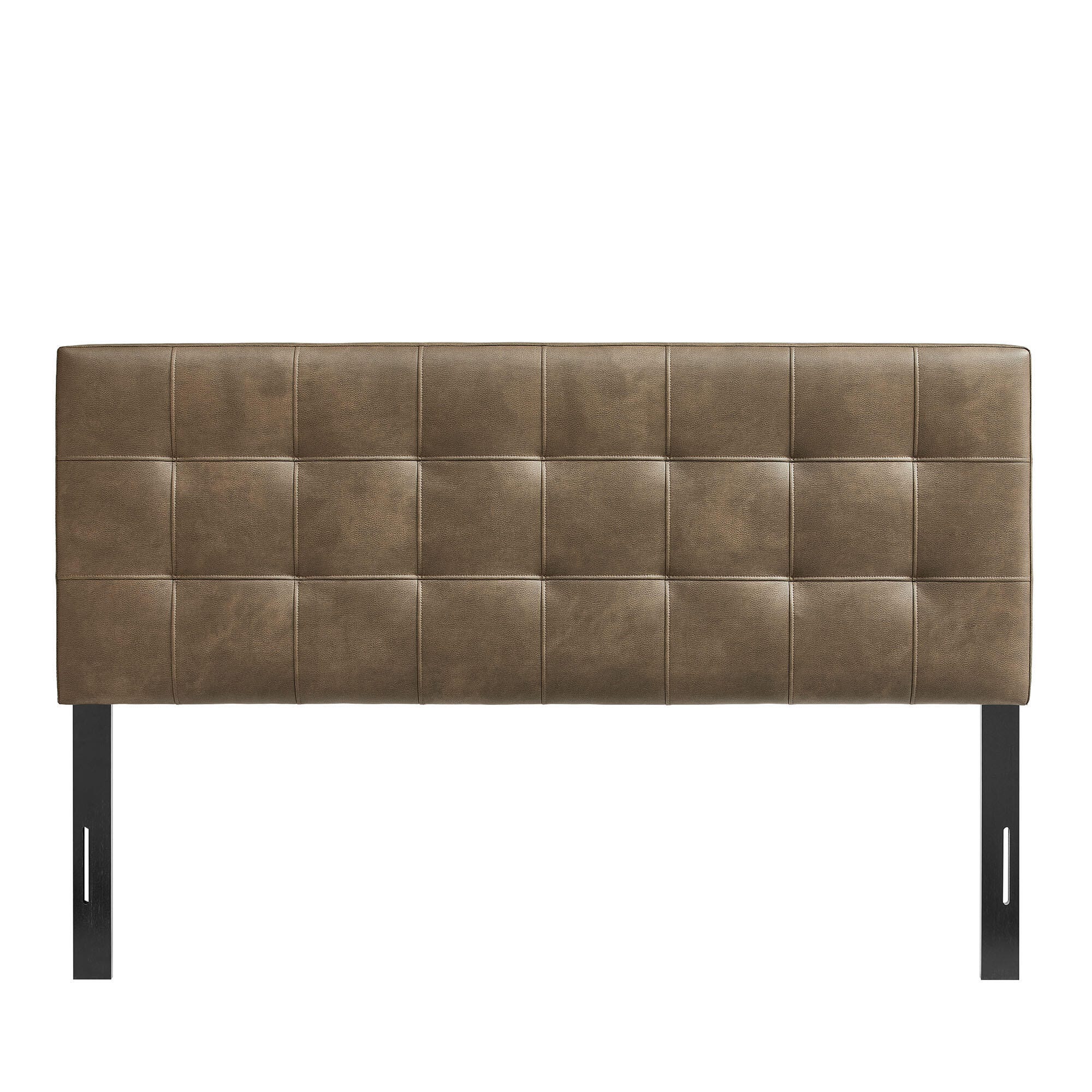 Modway Lily Full Tufted Headboard, Mushroom, large