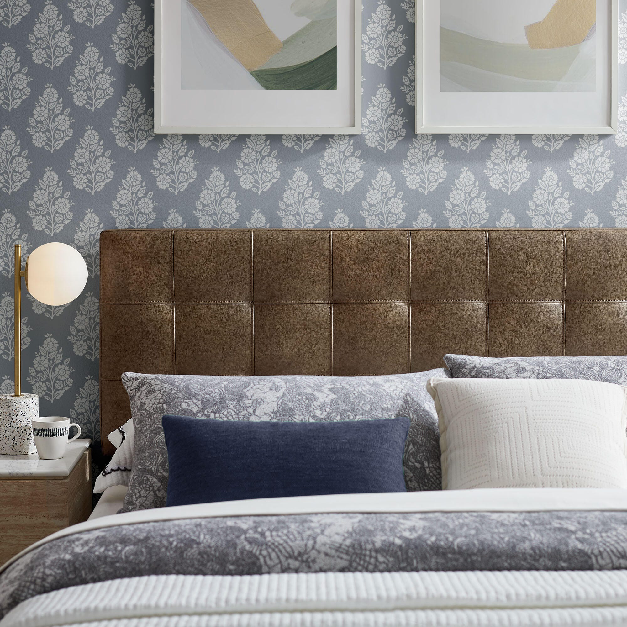 Modway Lily King Tufted Headboard, Mushroom, large