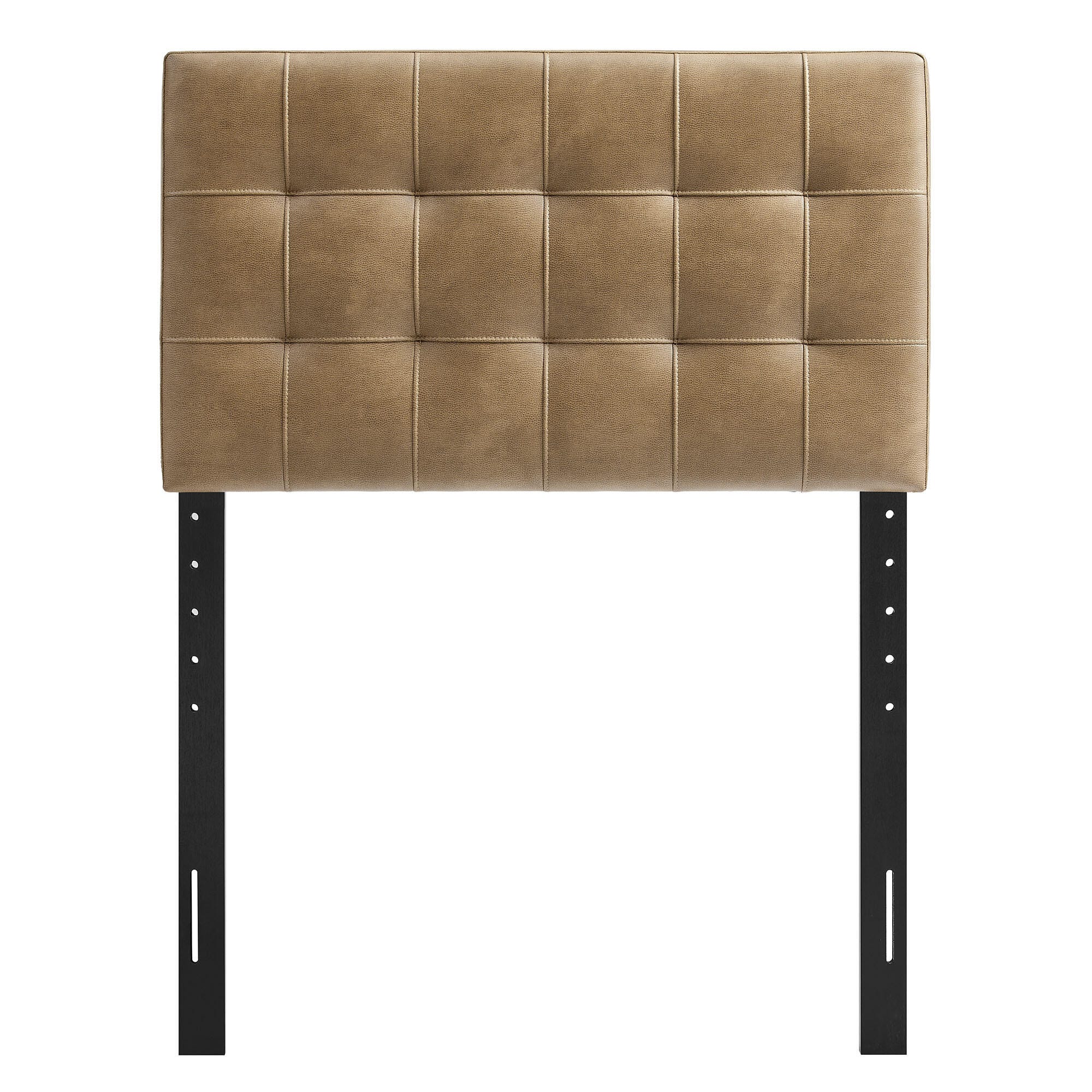 Modway Lily Twin Tufted Headboard, Toast, large
