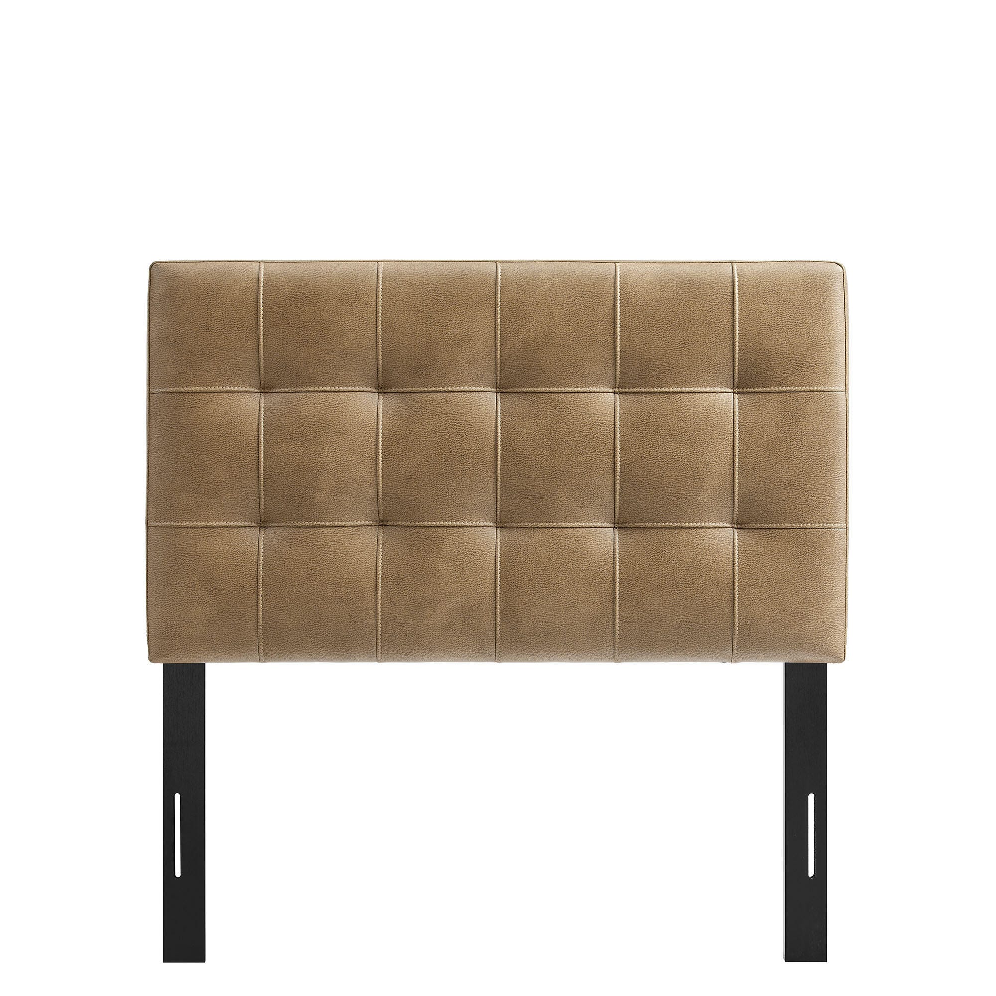 Modway Lily Twin Tufted Headboard, Toast, large
