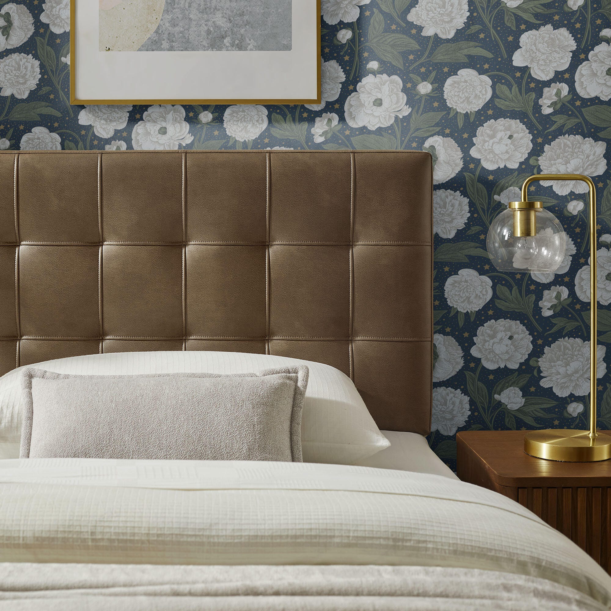 Modway Lily Twin Tufted Headboard, Mushroom, large