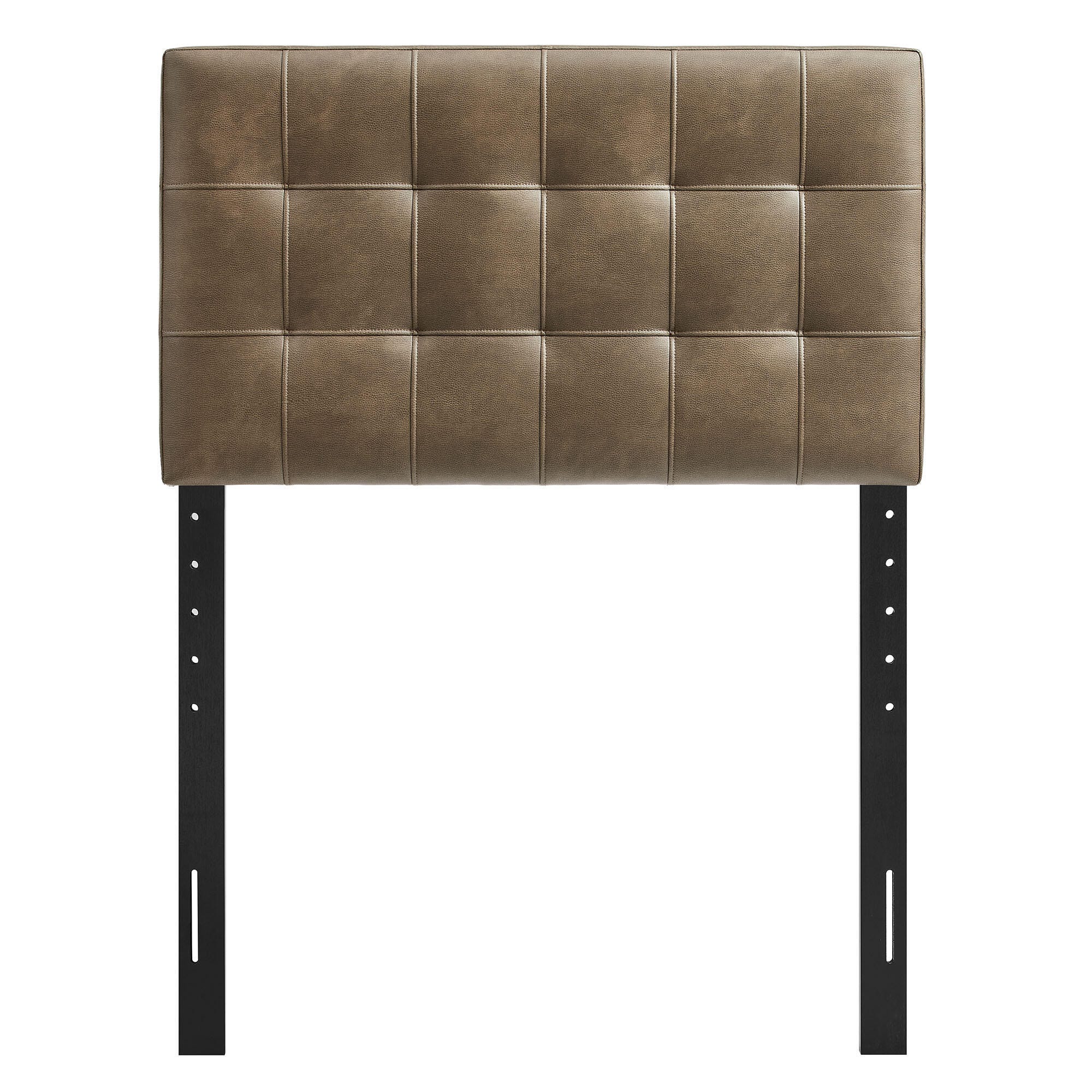 Modway Lily Twin Tufted Headboard, Mushroom, large