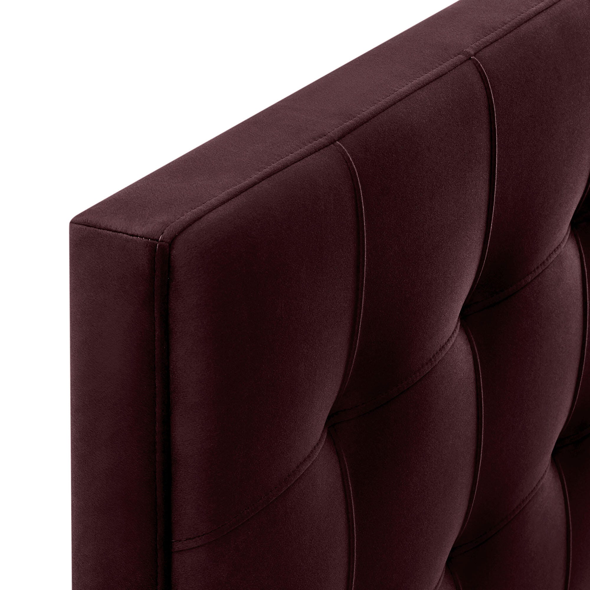 Modway Lily Queen Upholstered Headboard, Mulberry, large