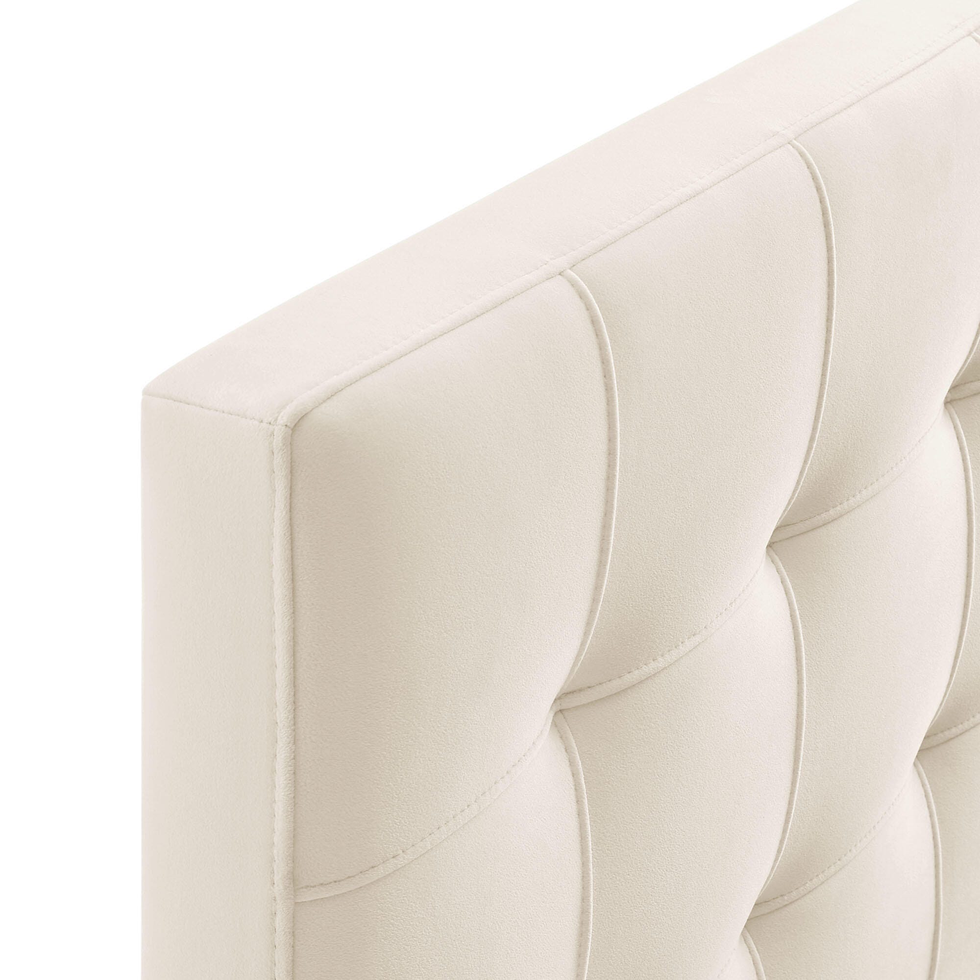 Modway Lily Queen Upholstered Headboard, Alabaster, large