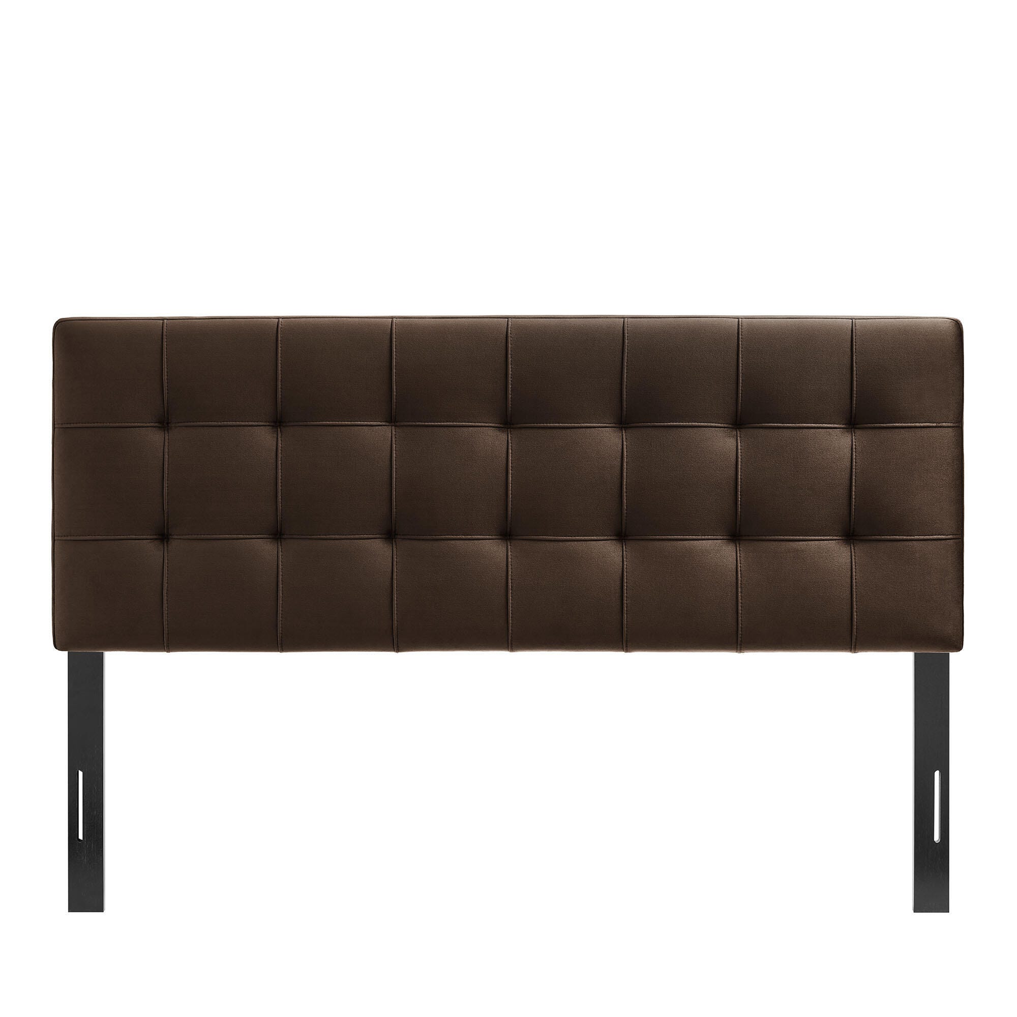 Modway Lily Full Upholstered Headboard, Chocolate Brown, large
