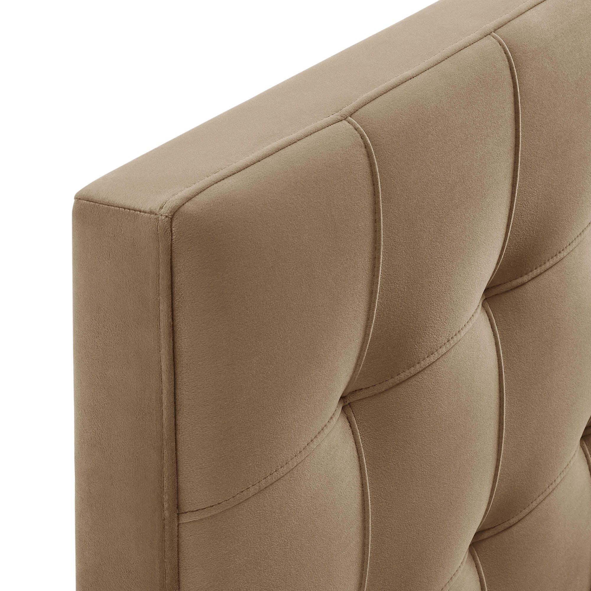 Modway Lily Full Upholstered Headboard, Taupe, large