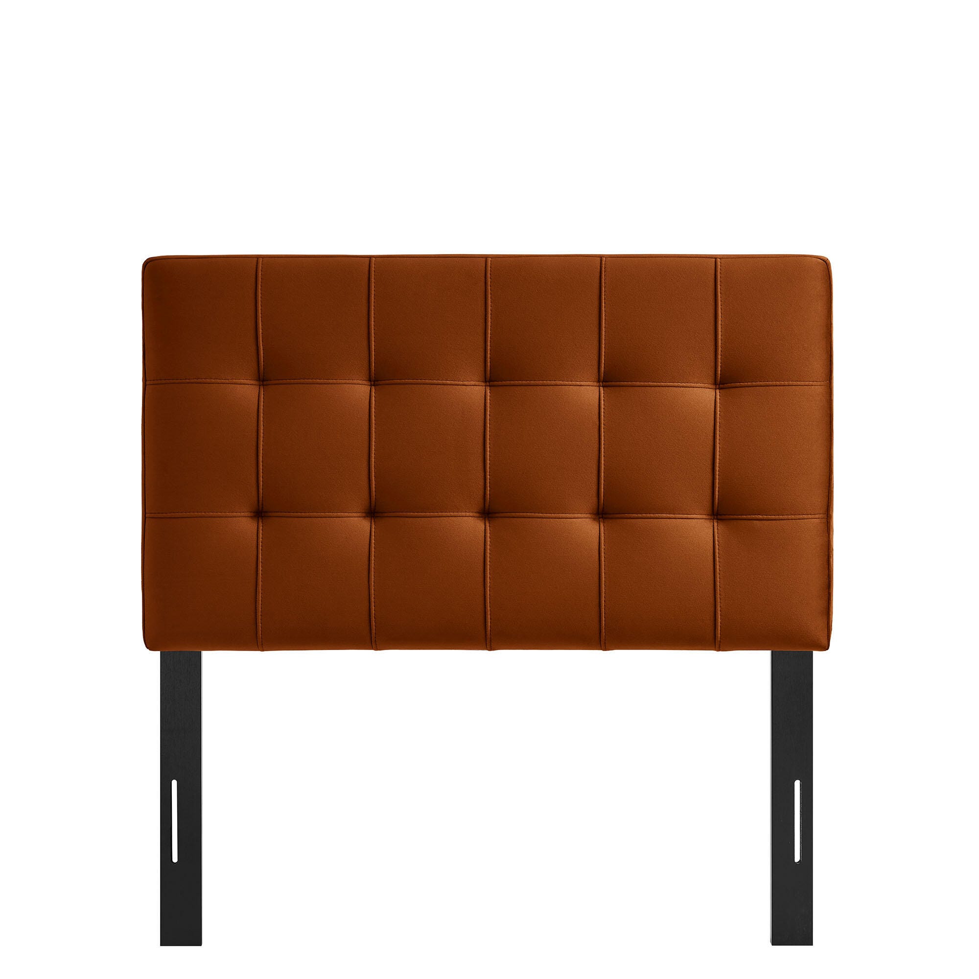 Modway Lily Twin Upholstered Heaboard, Rust, large
