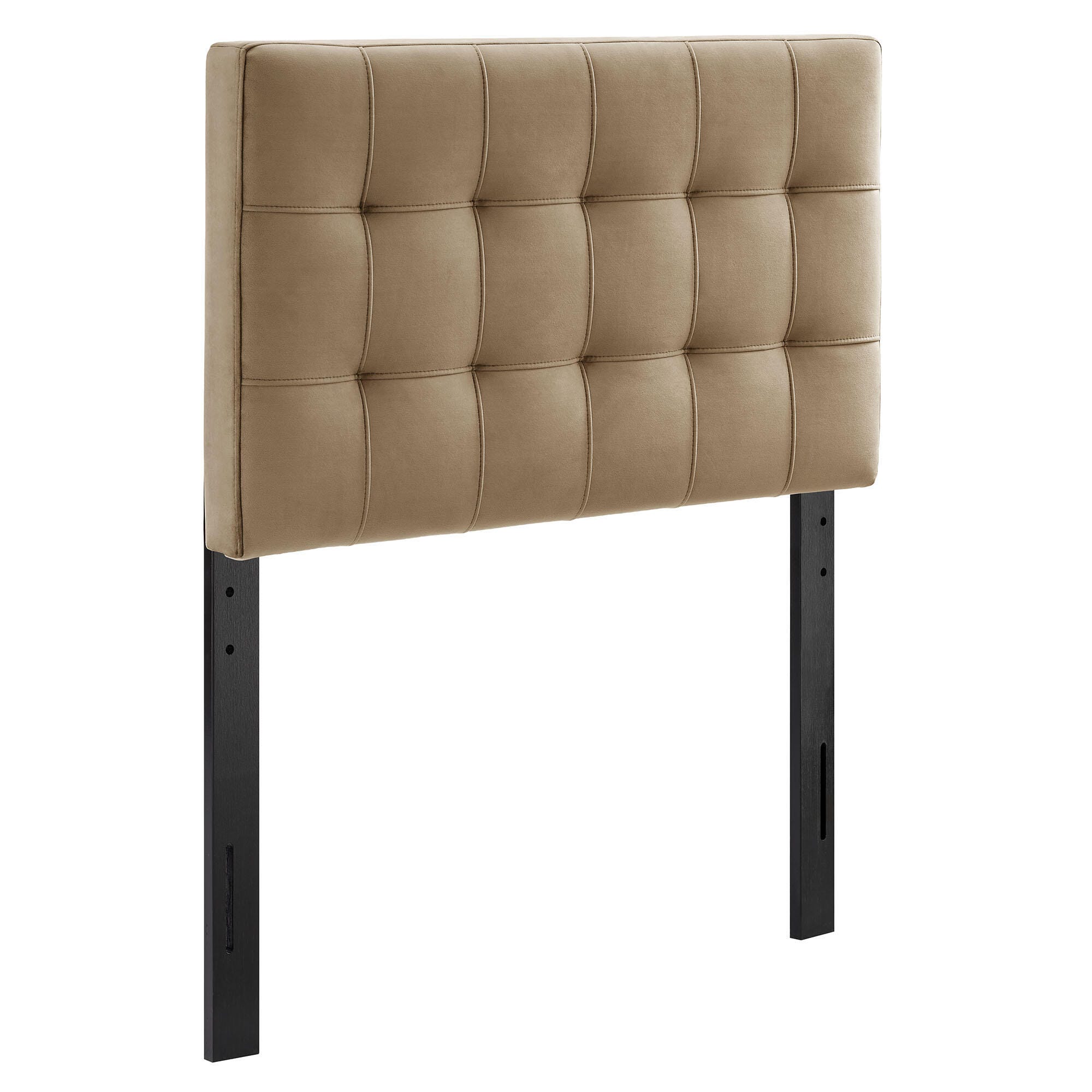 Modway Lily Twin Upholstered Heaboard, Taupe, large