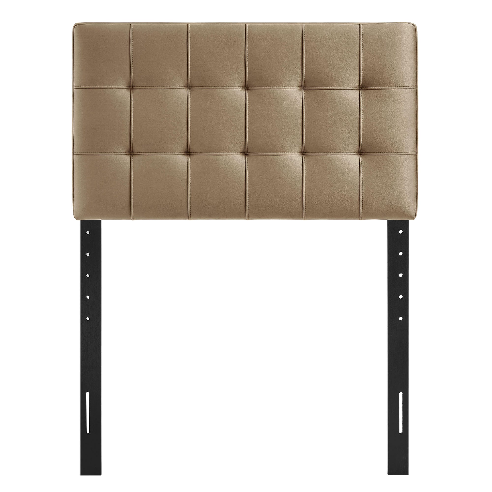 Modway Lily Twin Upholstered Heaboard, Taupe, large