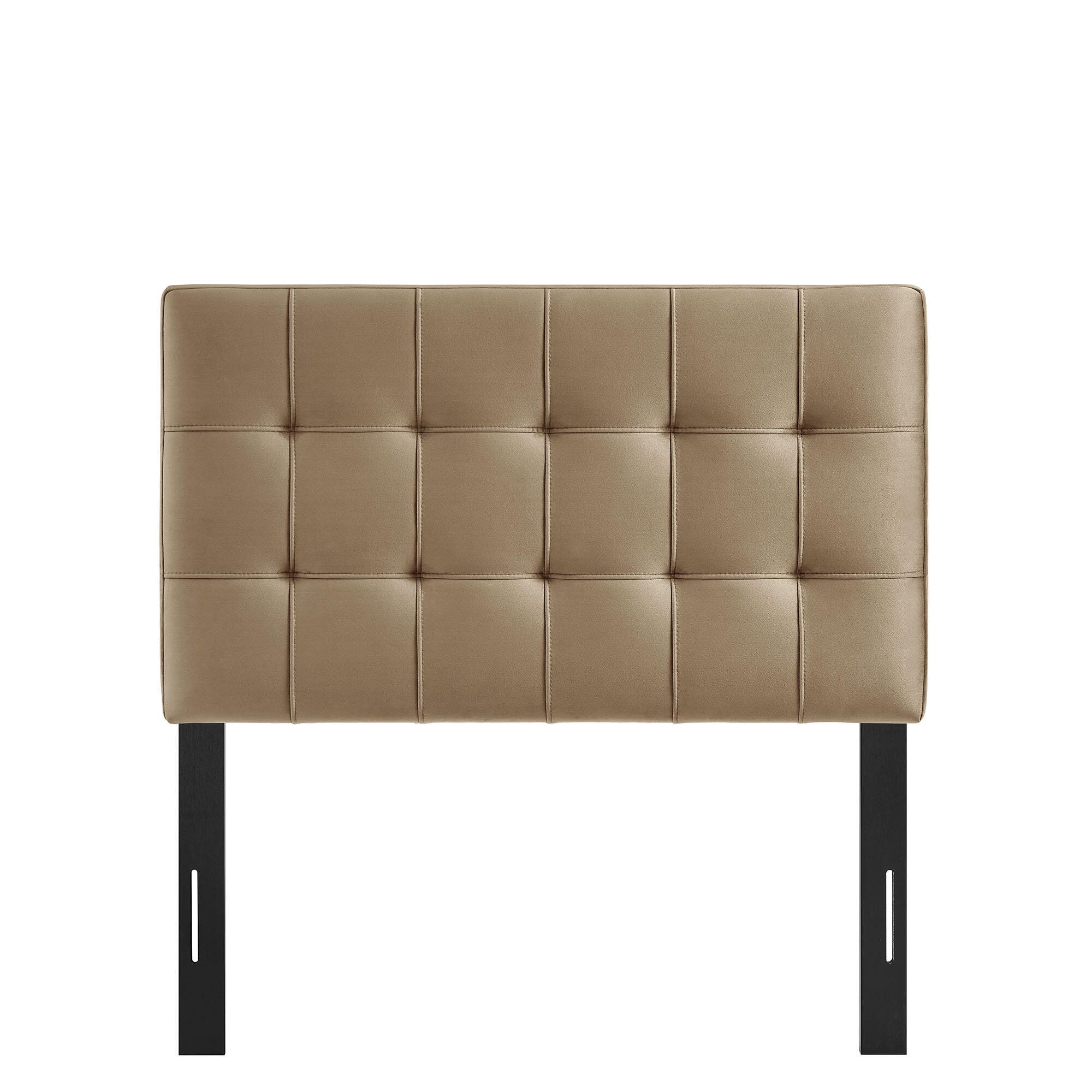 Modway Lily Twin Upholstered Heaboard, Taupe, large