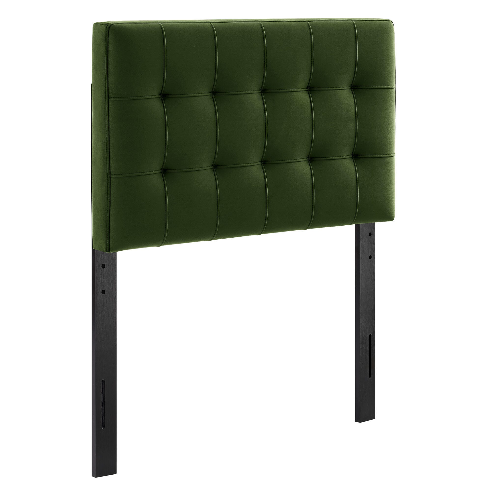 Modway Lily Twin Upholstered Heaboard, Moss Green, large