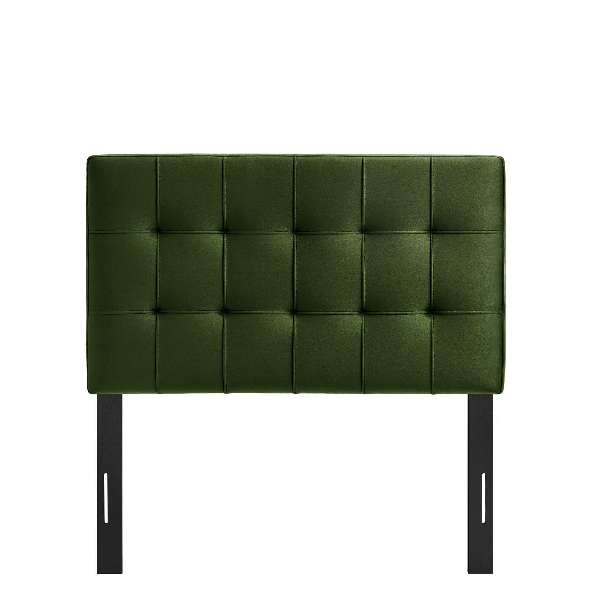 Modway Lily Twin Upholstered Heaboard, Moss Green, large