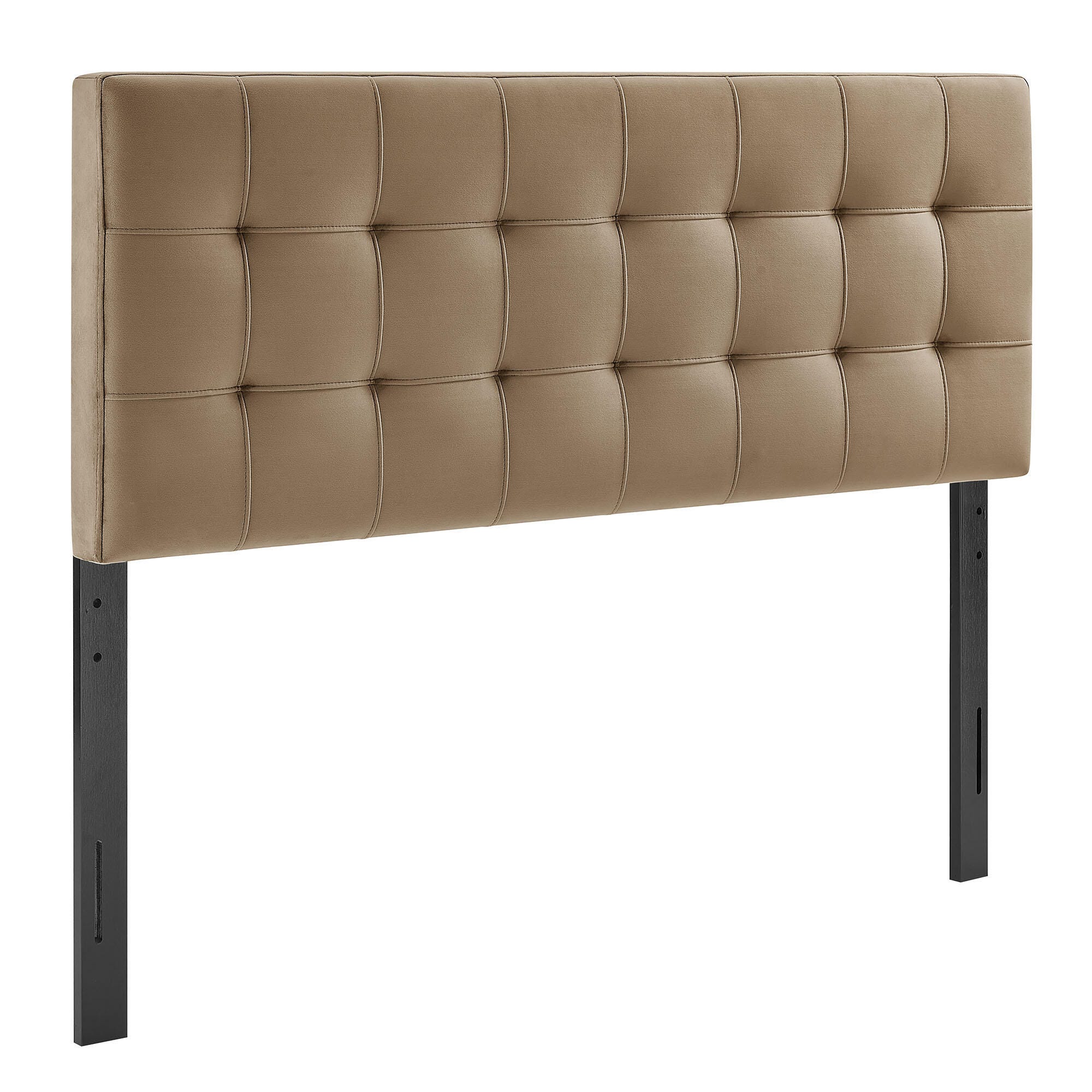 Modway Lily Queen Upholstered Headboard, Taupe, large