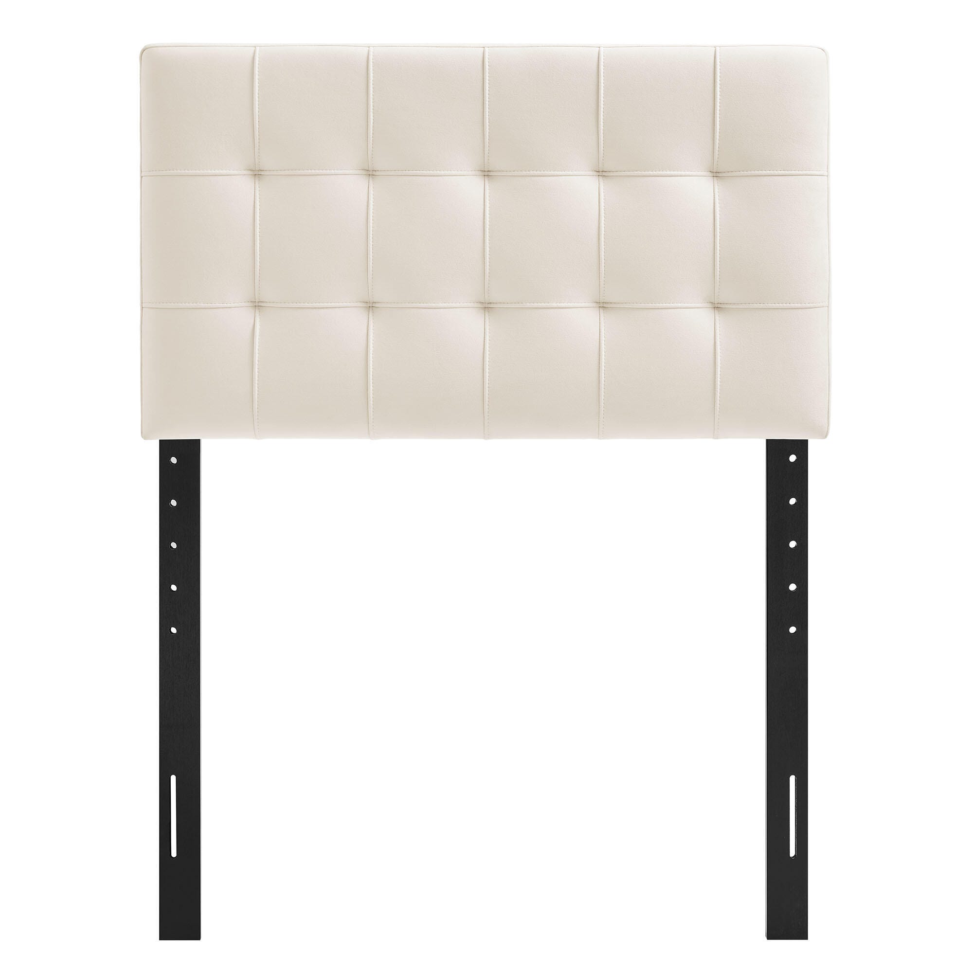 Modway Lily Twin Upholstered Heaboard, Alabaster, large