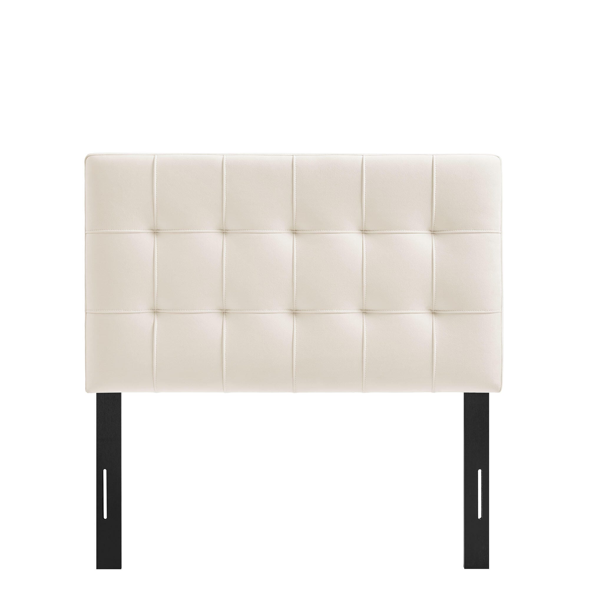 Modway Lily Twin Upholstered Heaboard, Alabaster, large