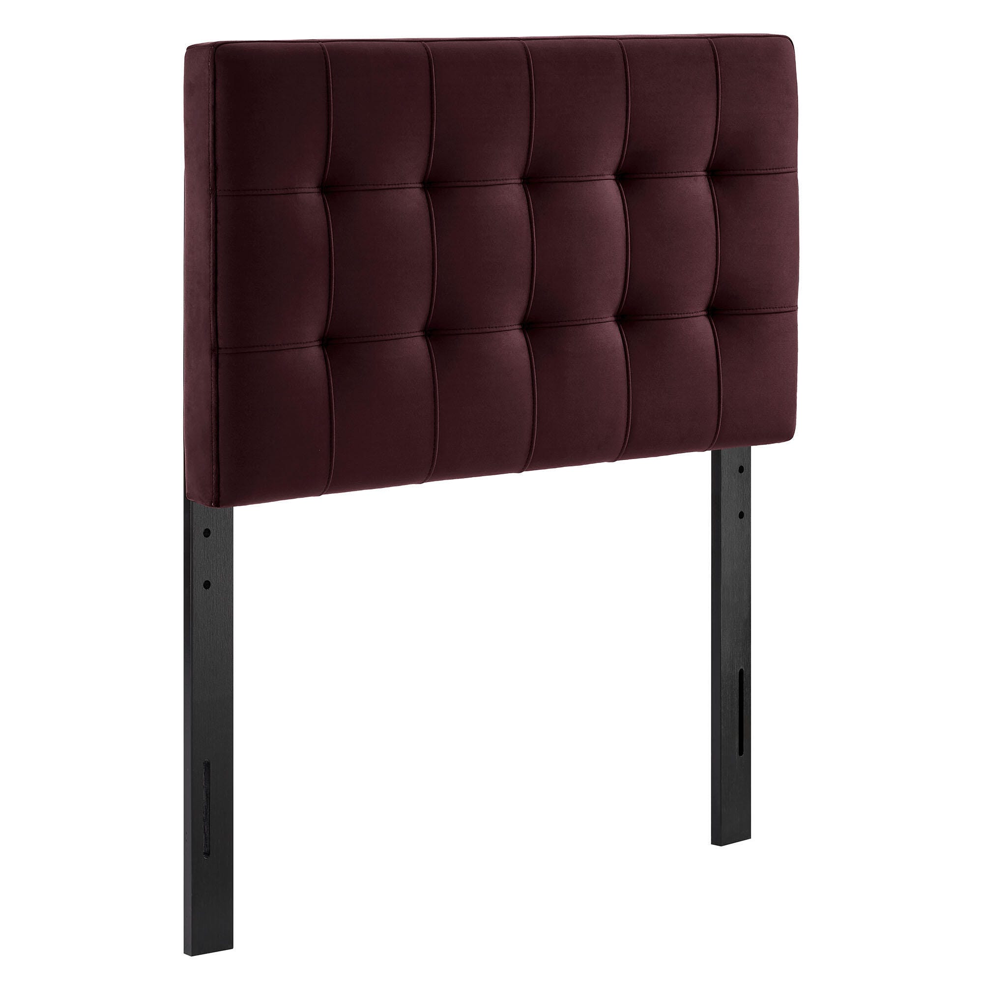 Modway Lily Twin Upholstered Heaboard, Mulberry, large