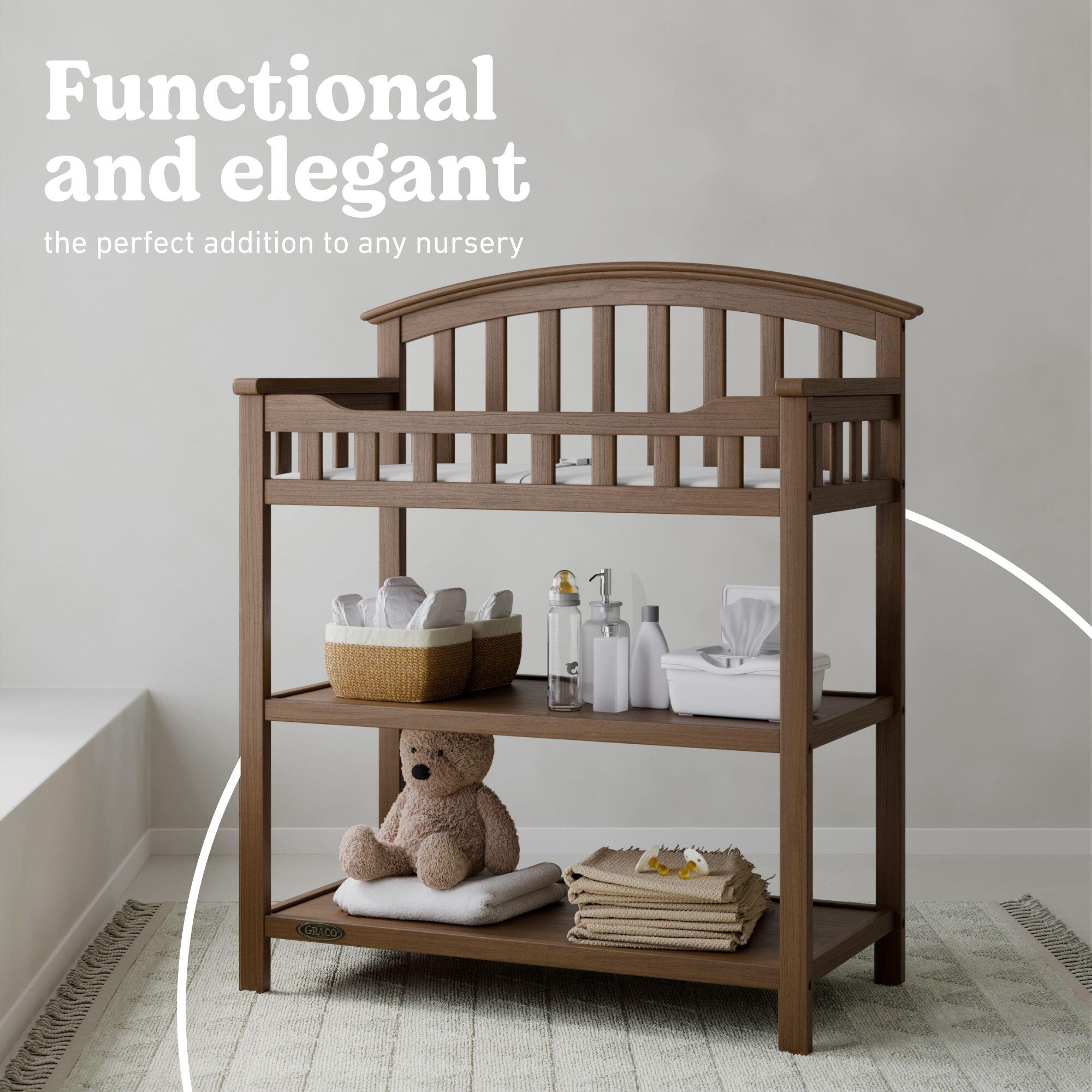 Graco Changing Table, Hazelnut, large