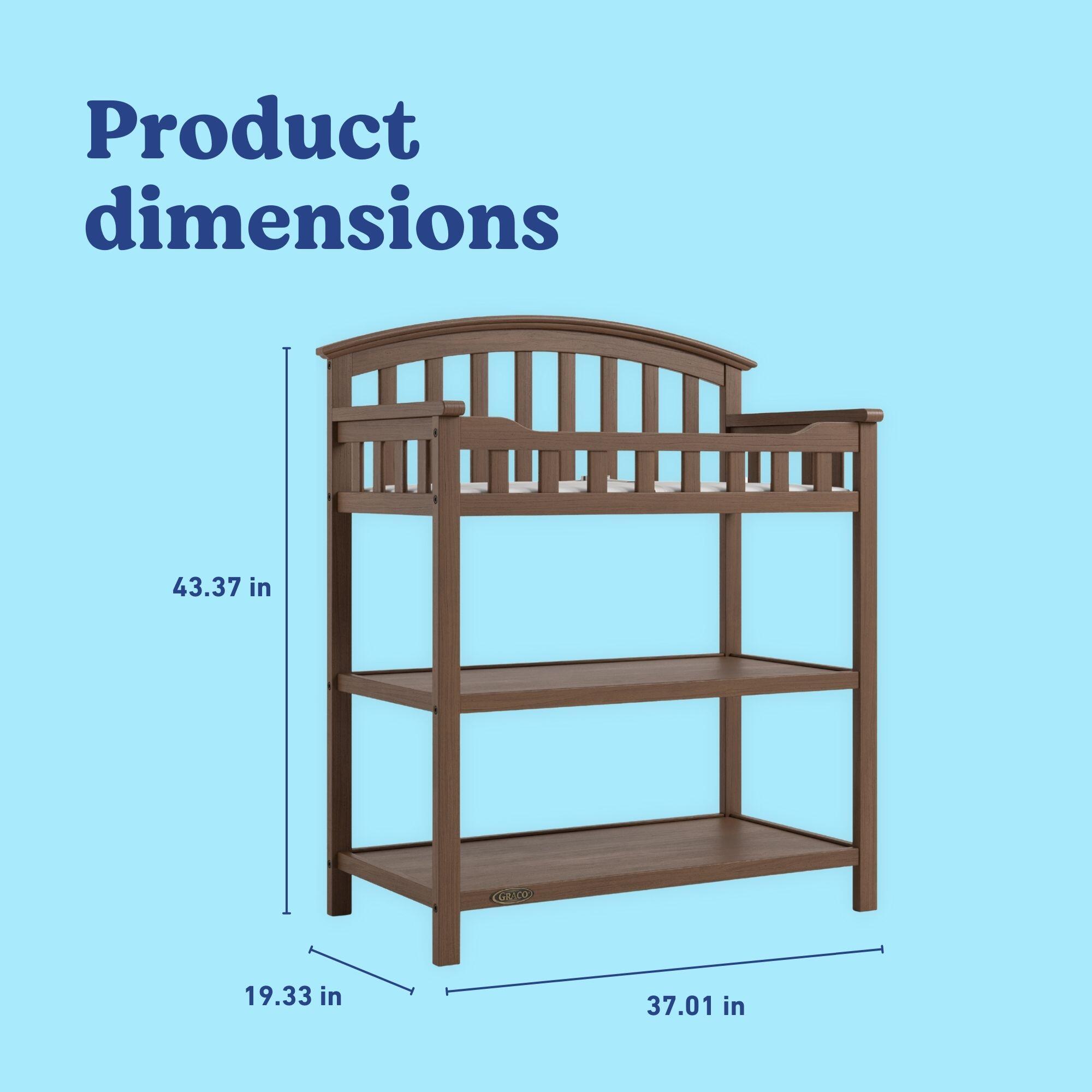 Graco Changing Table, Hazelnut, large